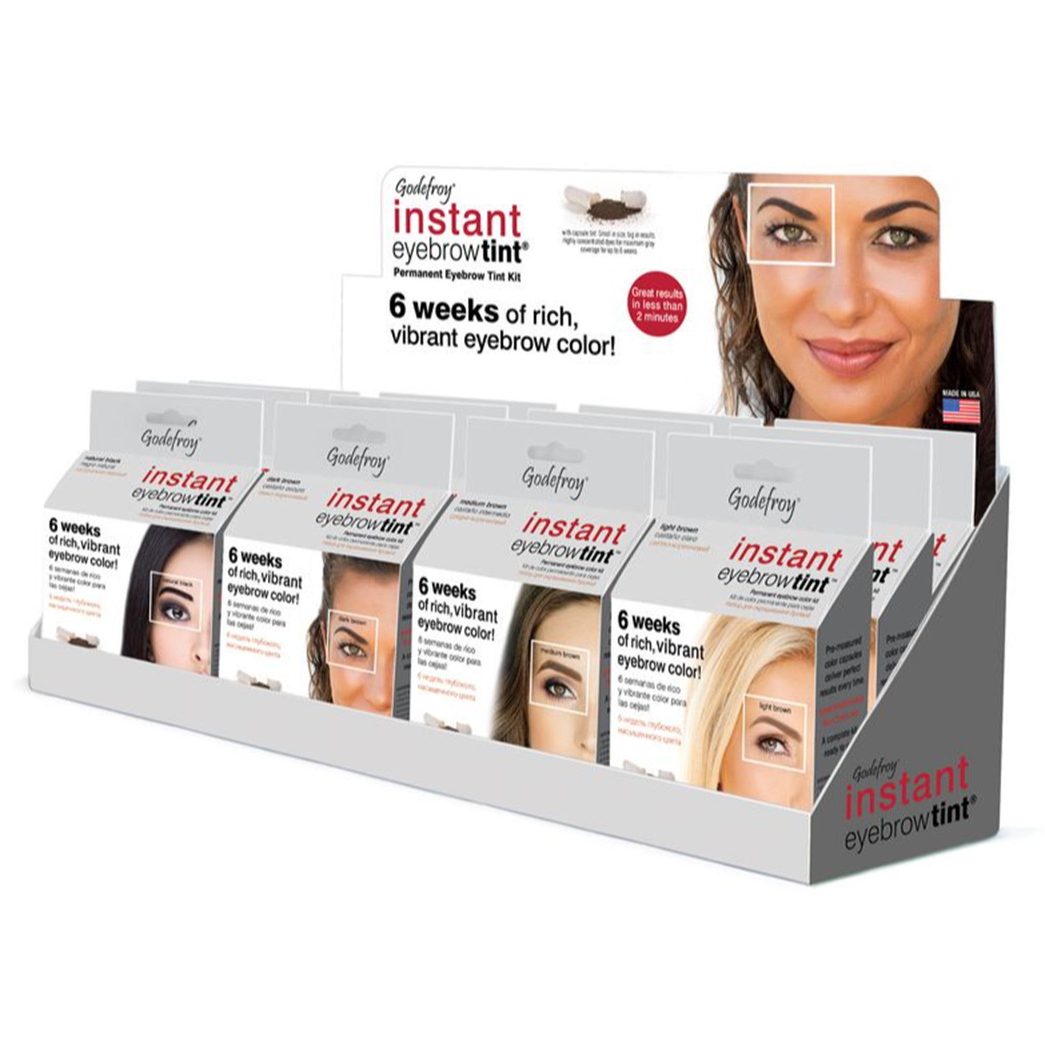 Godefroy Instant Eyebrow Tint Display - EMPTY