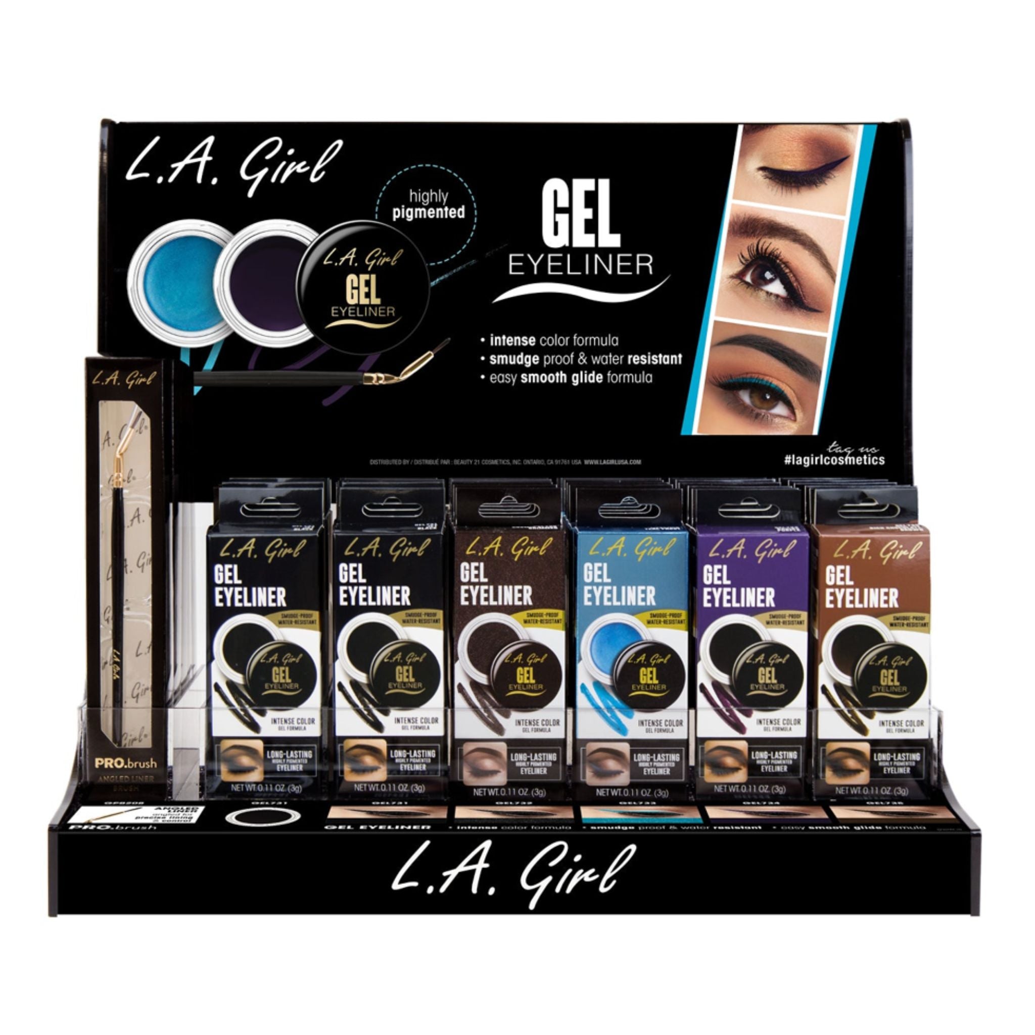 Gel Eyeliner Display - 63pcs