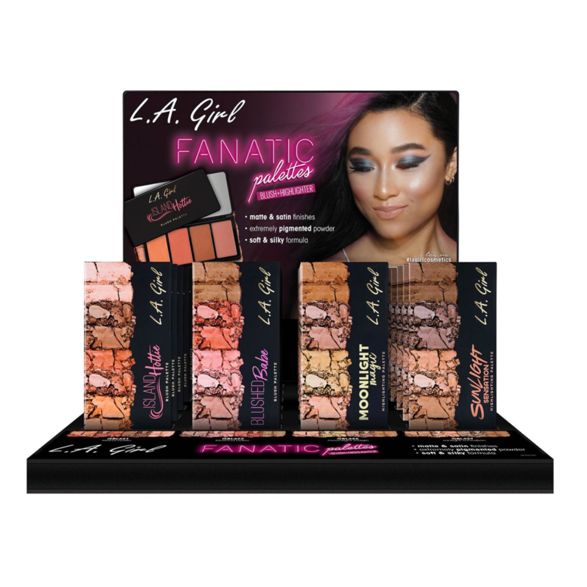 Fanatic Blush/Highlighter Palette Display - 24pcs