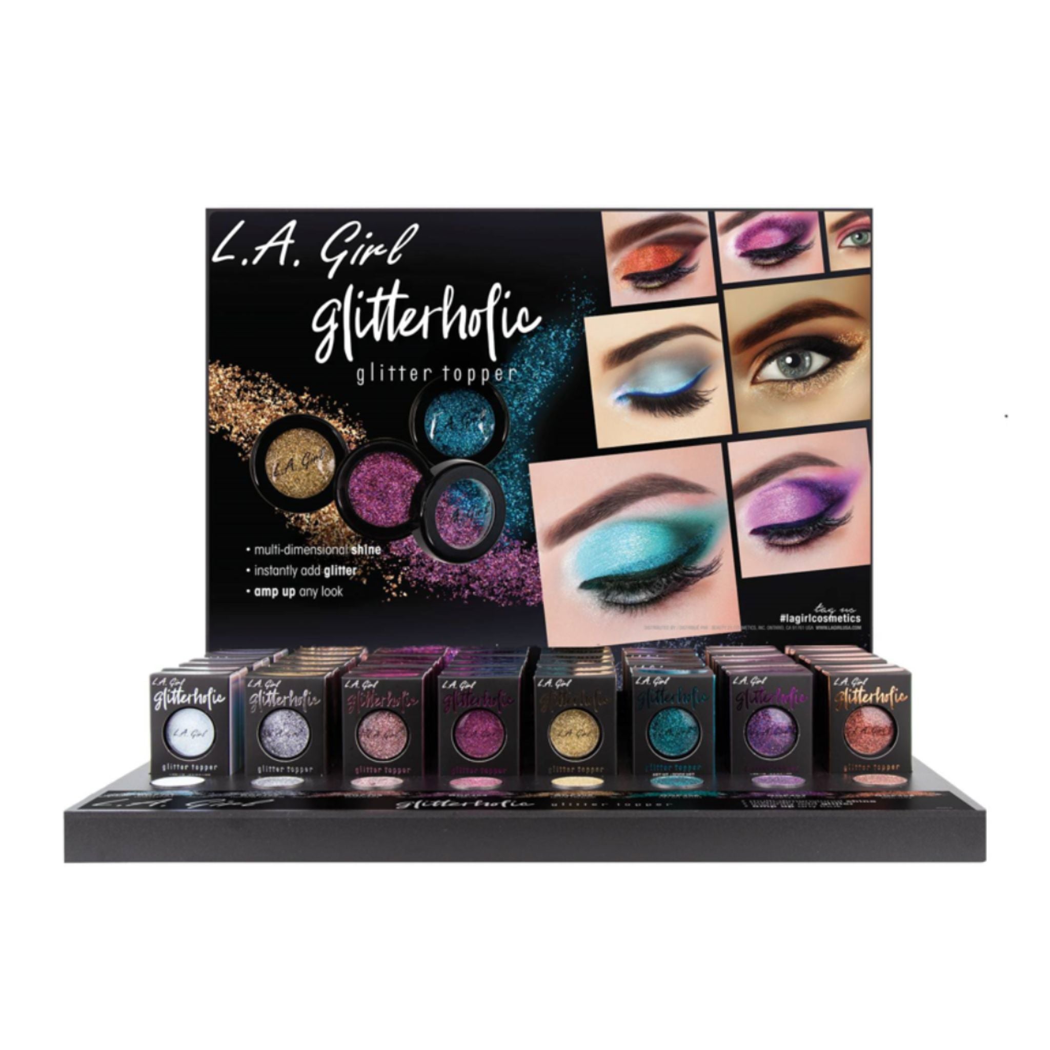 Glitterholic Glitter Topper Display - 48pcs