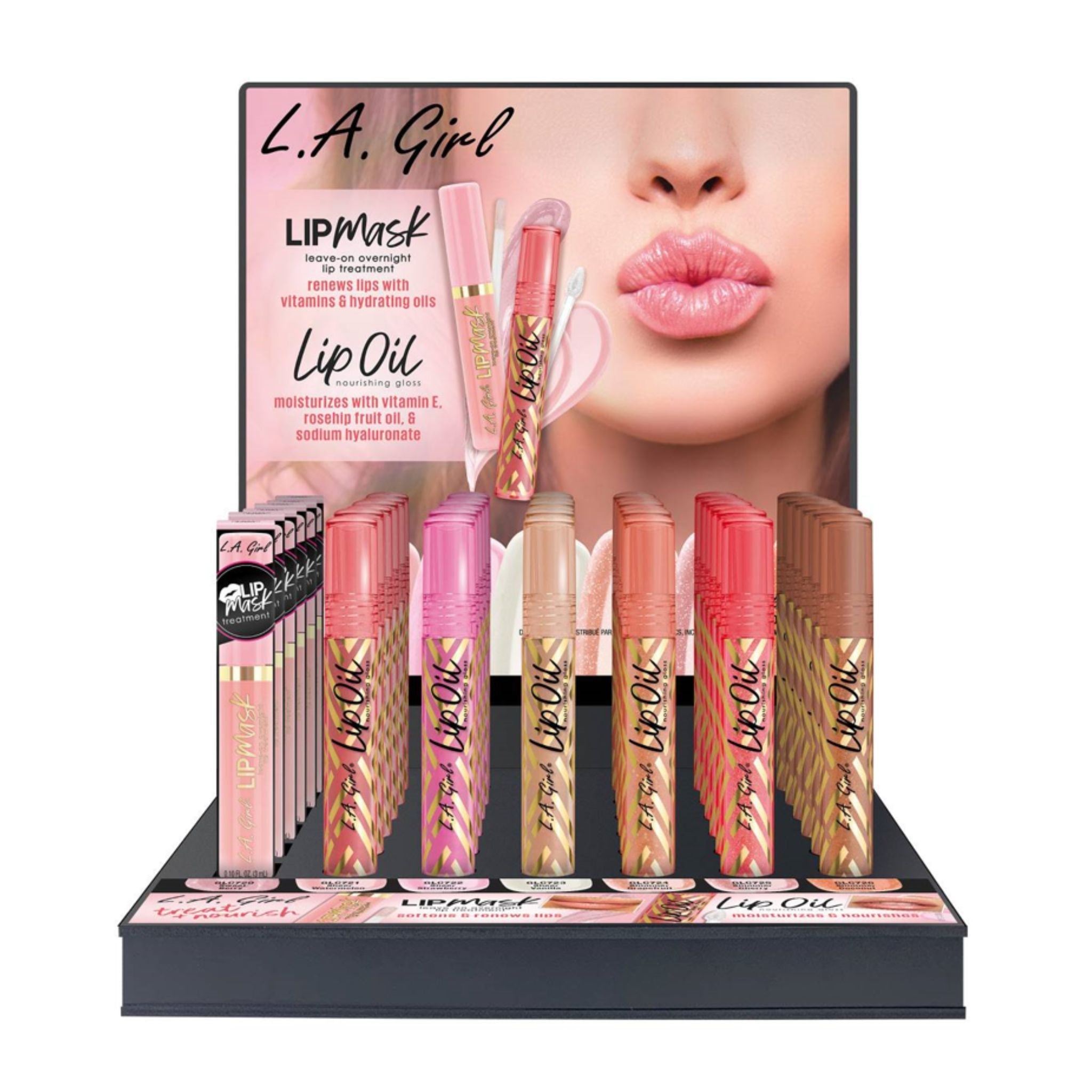 Lip Mask & Lip Oil Display - 42pcs