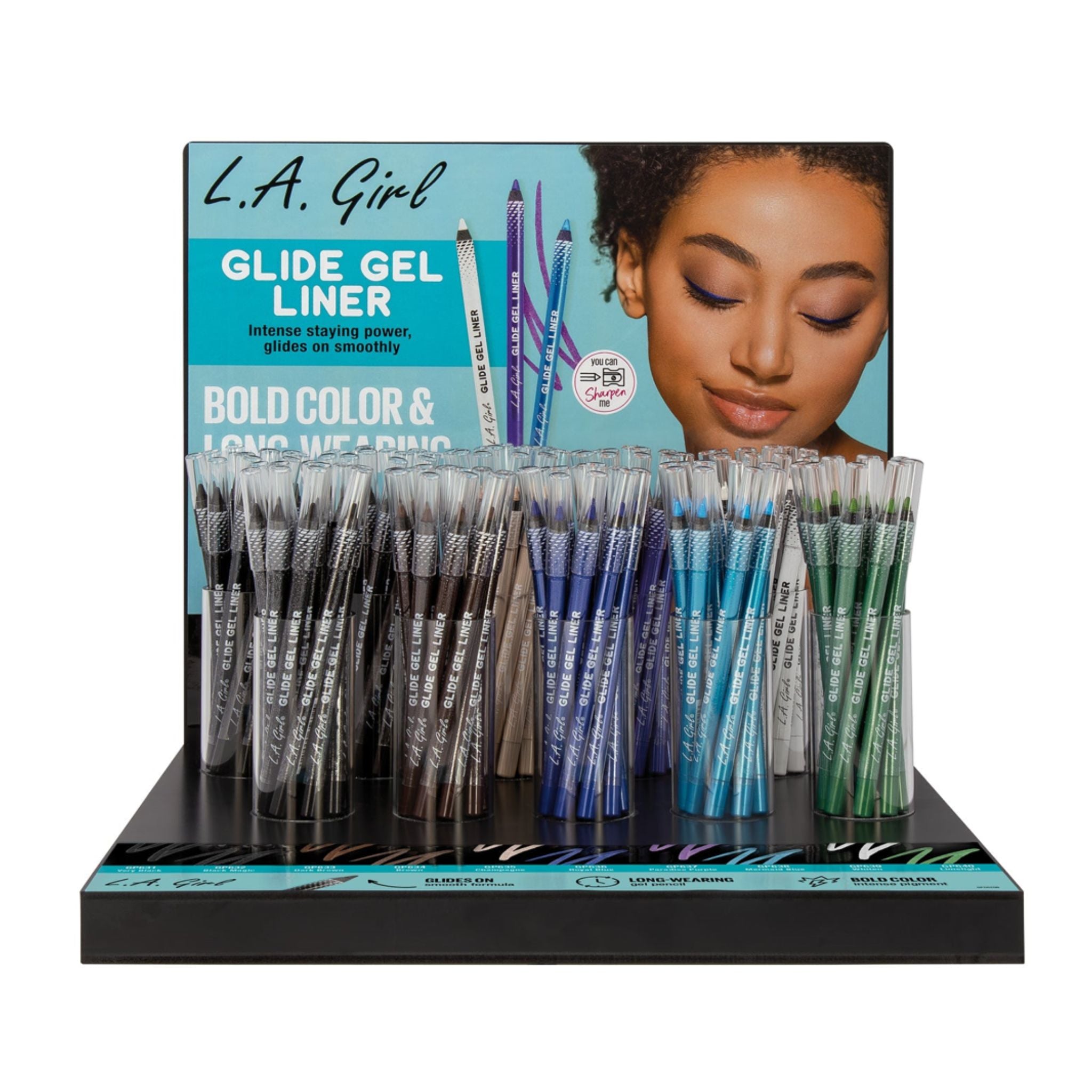 Glide Gel Eyeliner Pencil Display - 120pcs