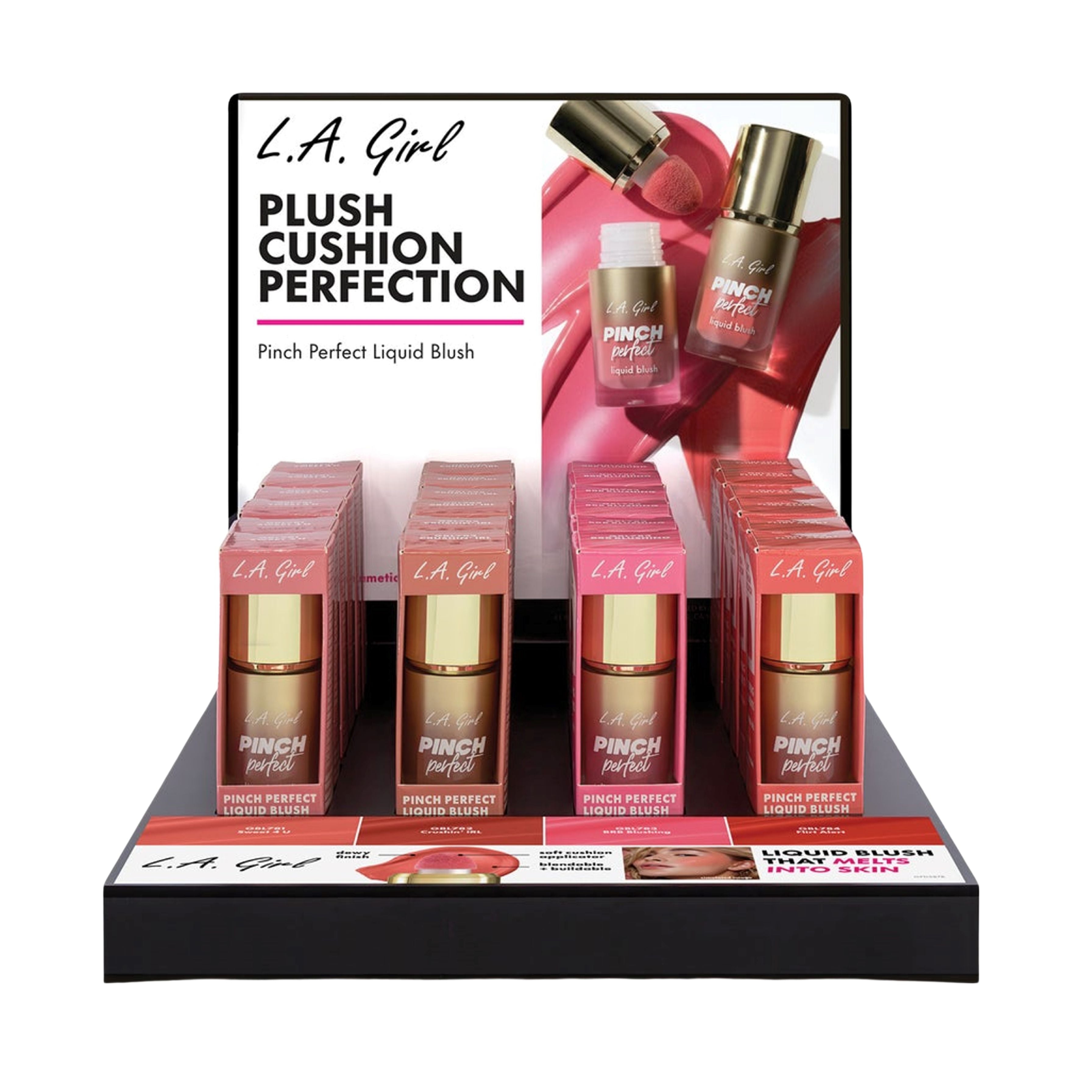 LA Girl Pinch Perfect Liquid Blush Display - 24pcs