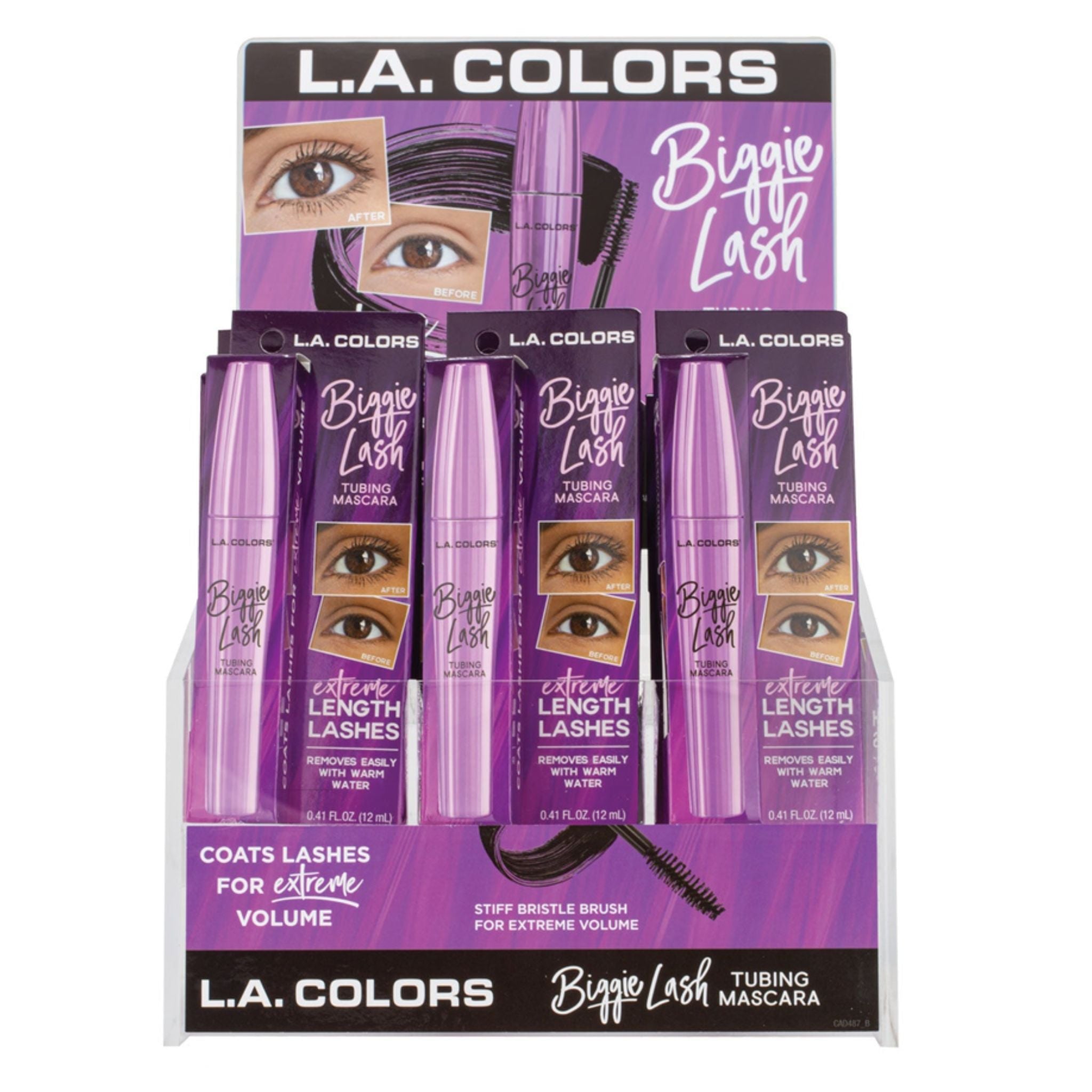 LA Colors - Biggie Lash Mascara Display - 18pcs