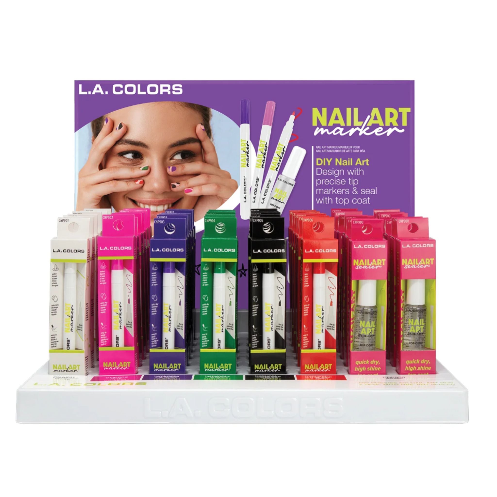 LA Colors - Nail Art Marker Display - 48pcs