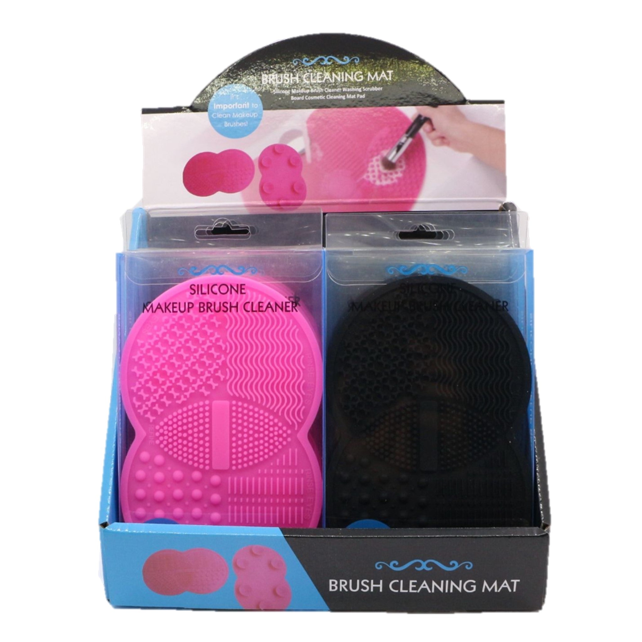 Suction Makeup Brush Cleaner - Display 12pcs