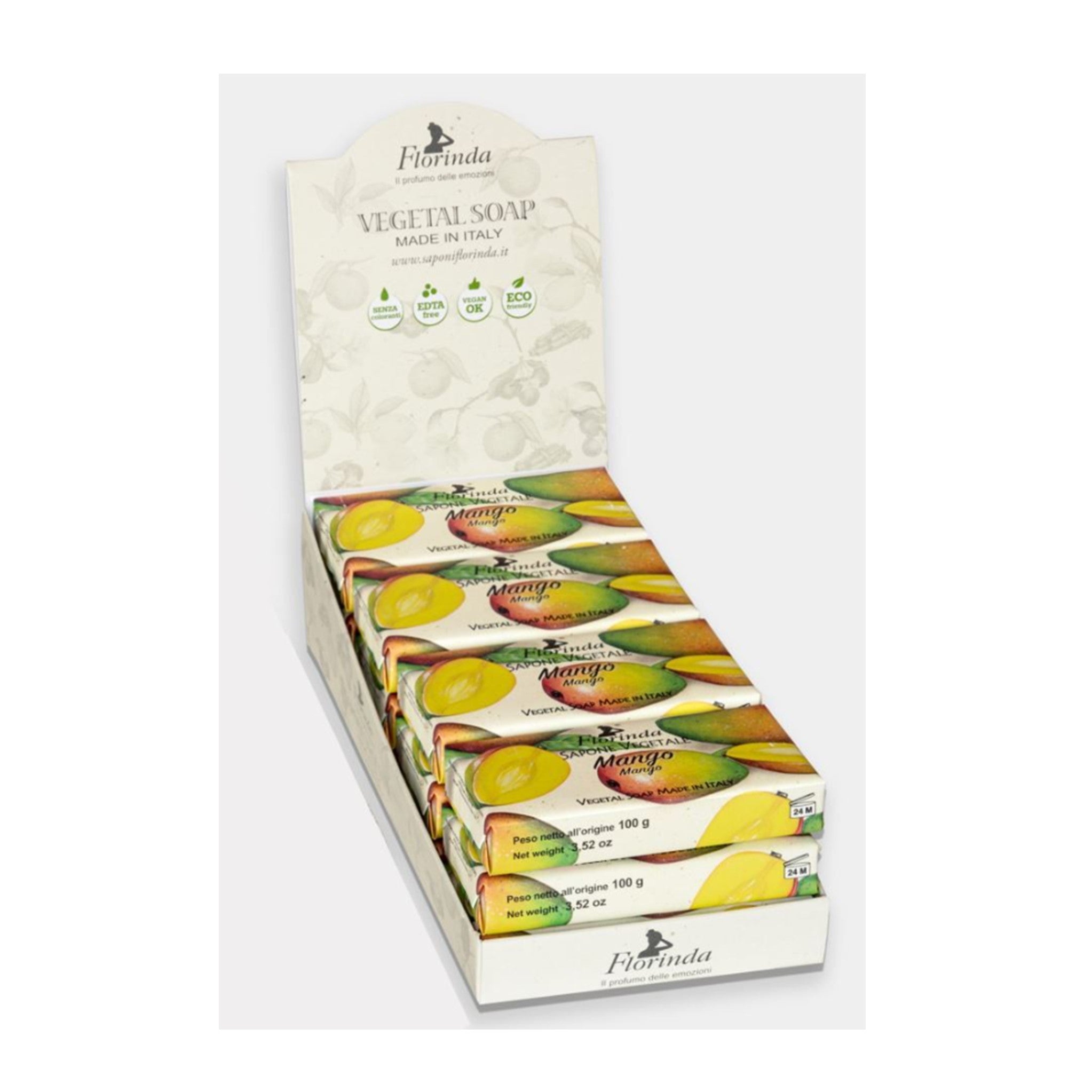 Mango Soap Display 100g - 12pcs