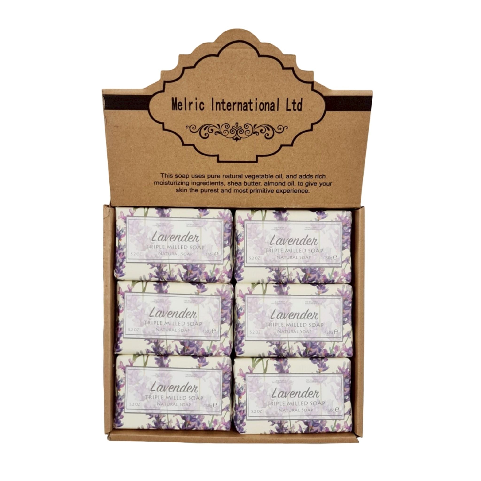 Lavender Soap Display 150g - 12pcs