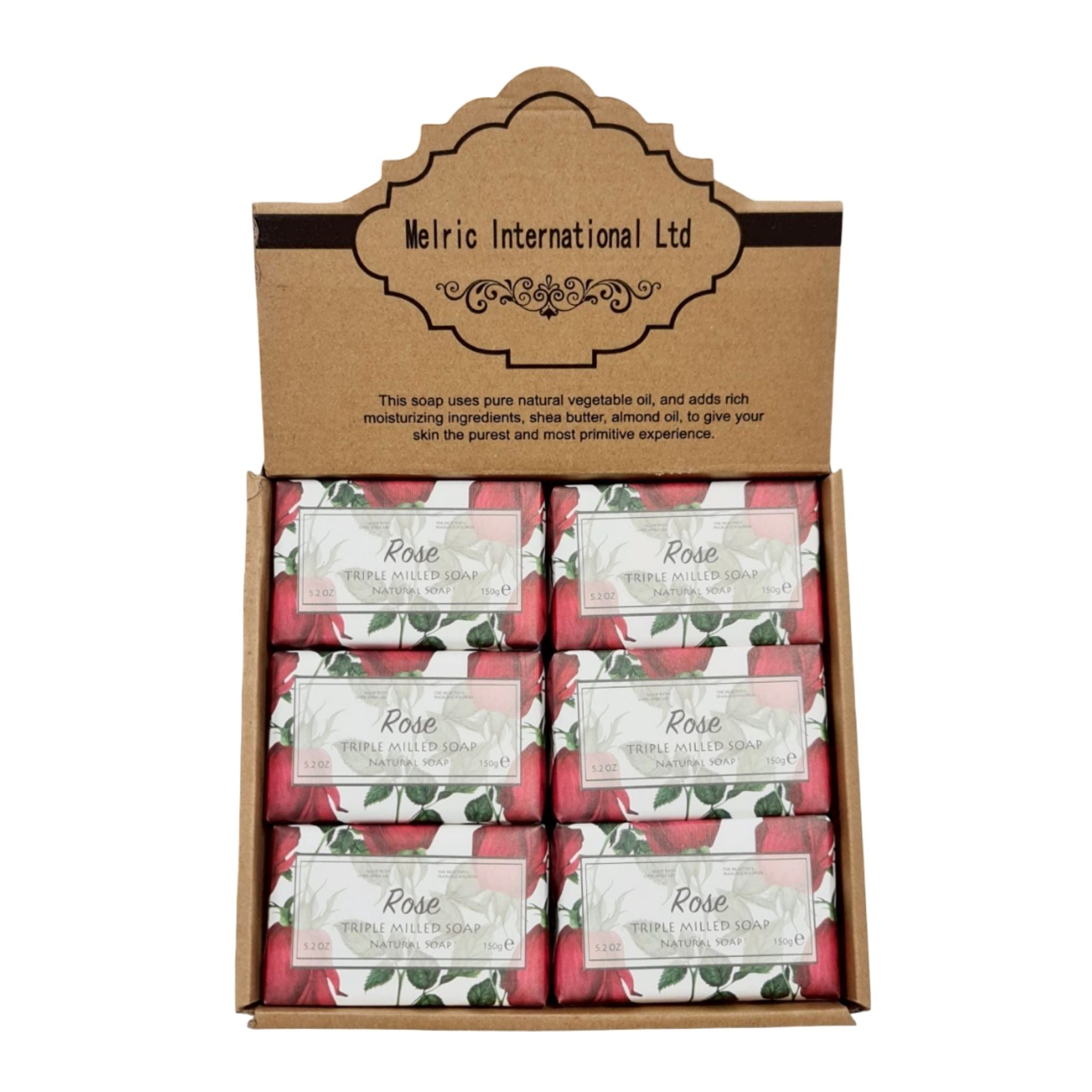 Rose Soap Display 150g - 12pcs