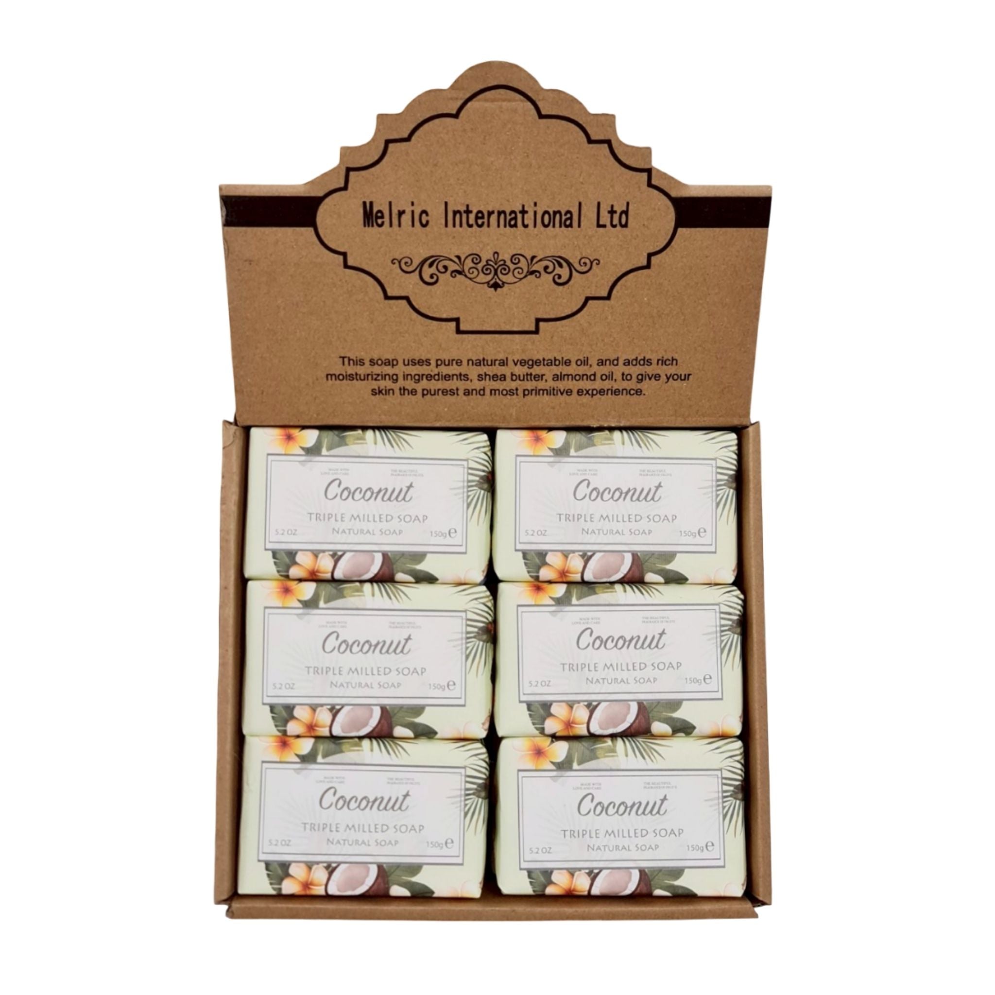 Coconut Soap Display 150g - 12pcs