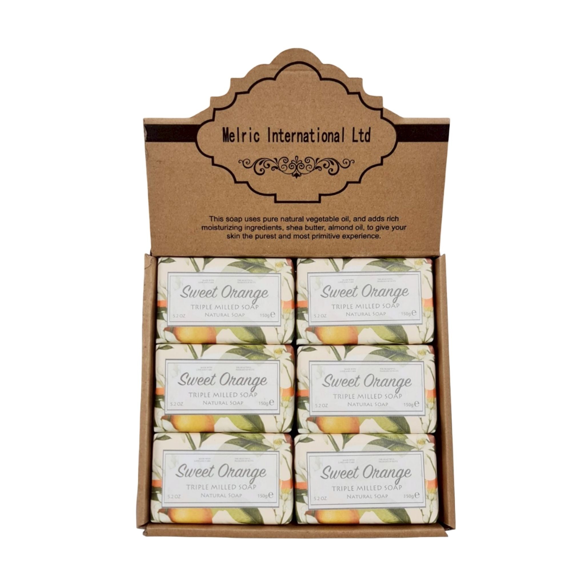 Sweet Orange Soap Display 150g - 12pcs