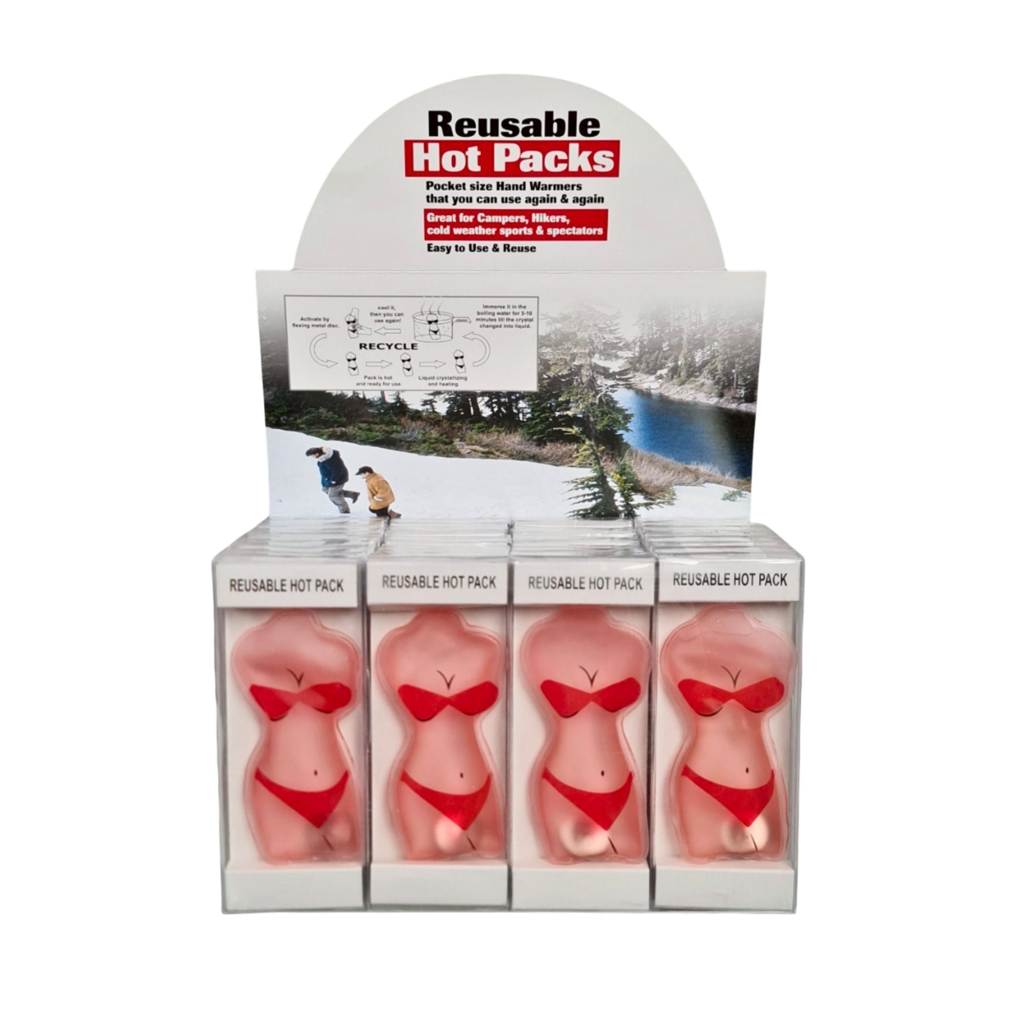 Ladies Bikini Hand Warmer Display - 32pcs
