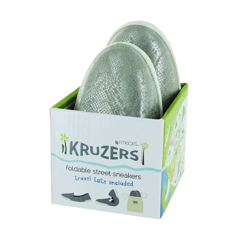 Kruzers Foldable Street Sneakers - Small Silver