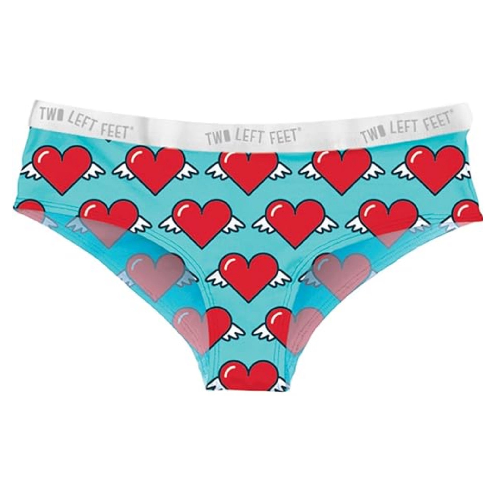 Two Left Feet Women's Underwear SML Heart