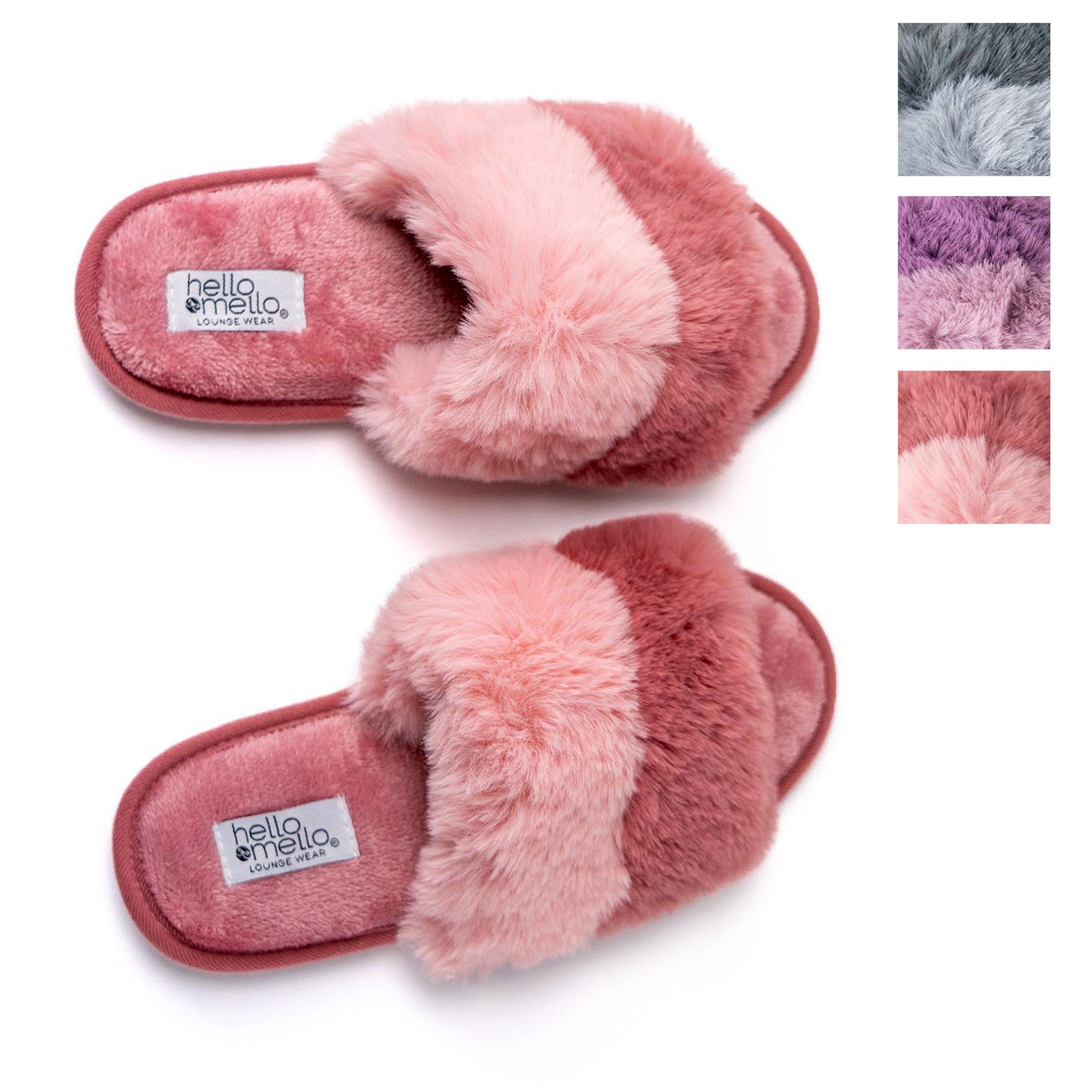 Hello Mello Cotton Candy Puff Slippers *SINGLES