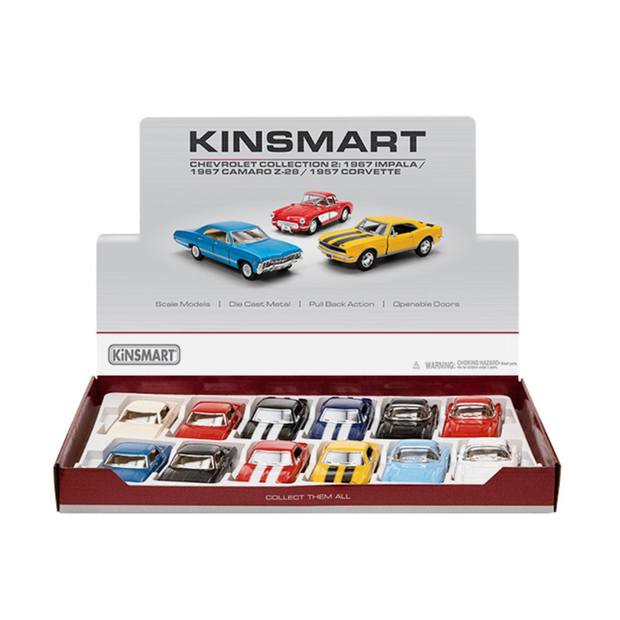 Chevrolet Classic Collection Car Display - 12pcs