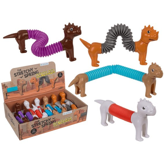 Stretchy Spring Dinosaur Disp - 12pcs