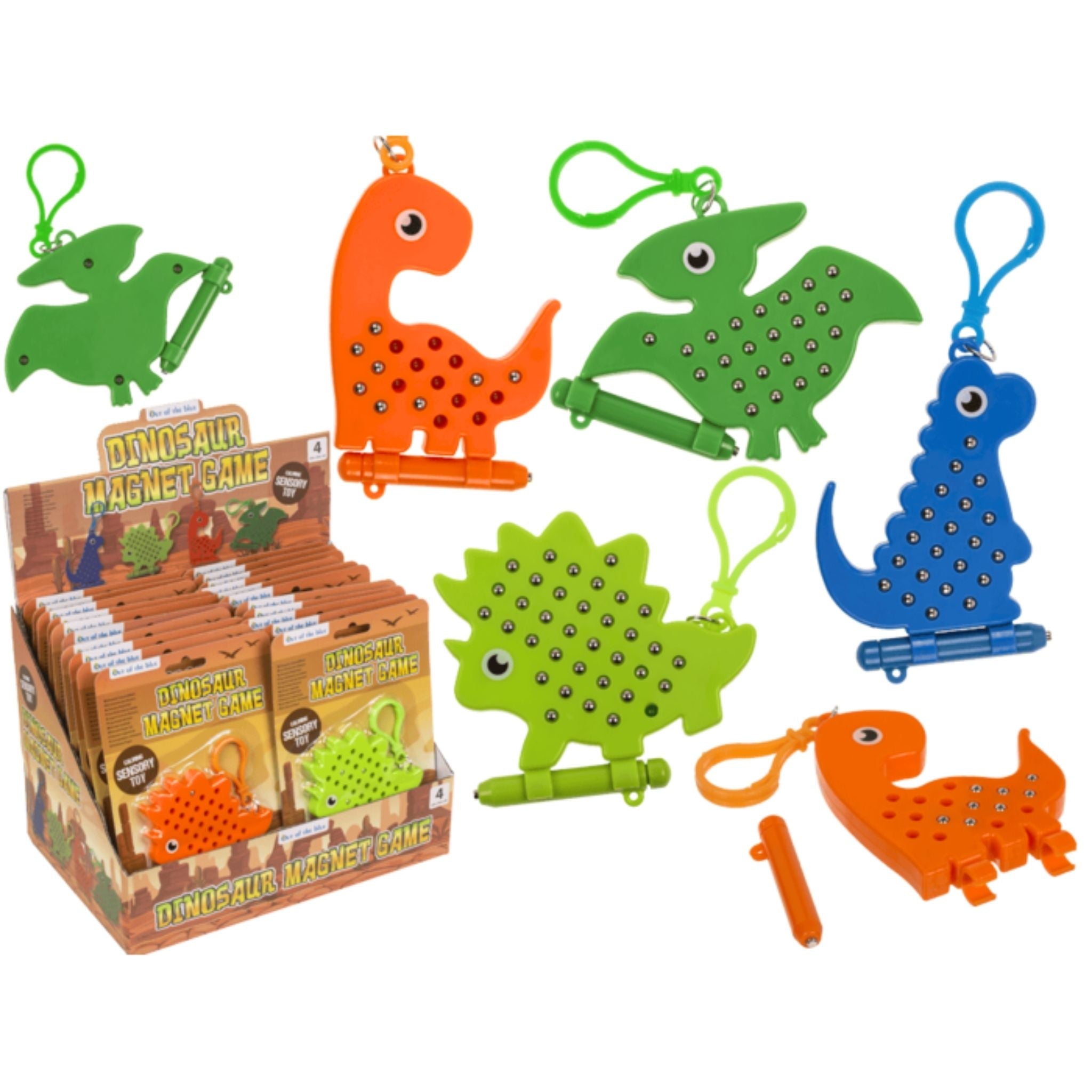 Mini Magnet Game with Keychain Disp - 24pcs