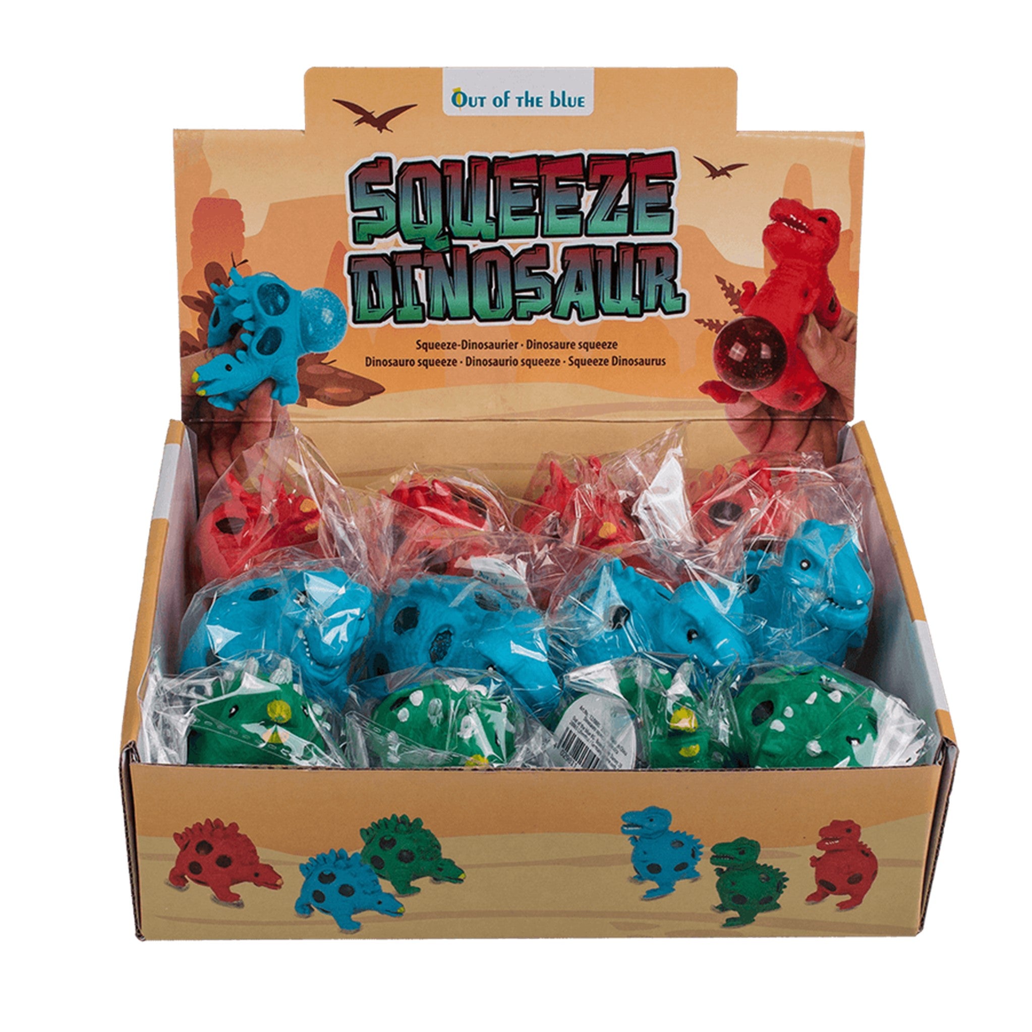 Squeeze Dinosaur Display - 12pcs