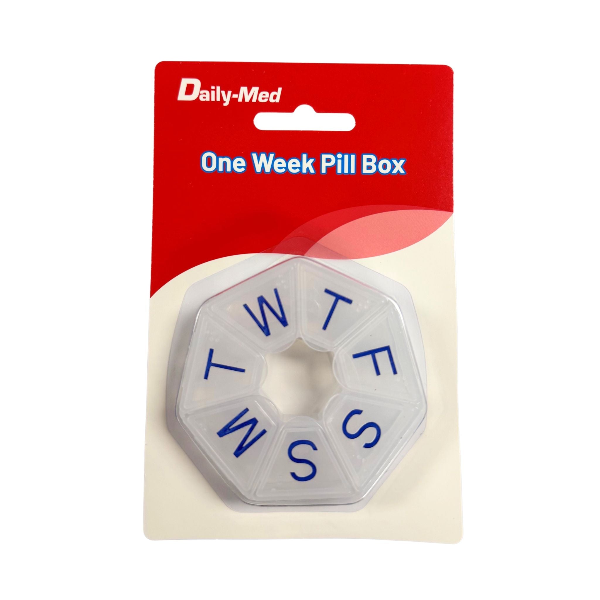 Daily-Med Round Weekly Pill Organiser