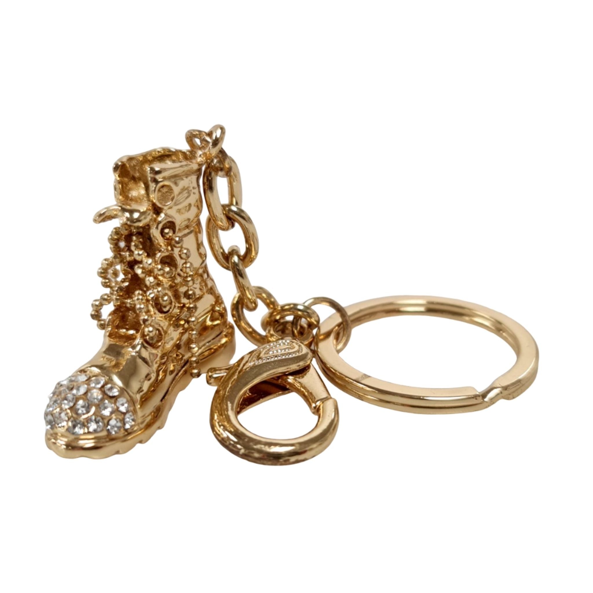 Keyring - Gold Bling Boot