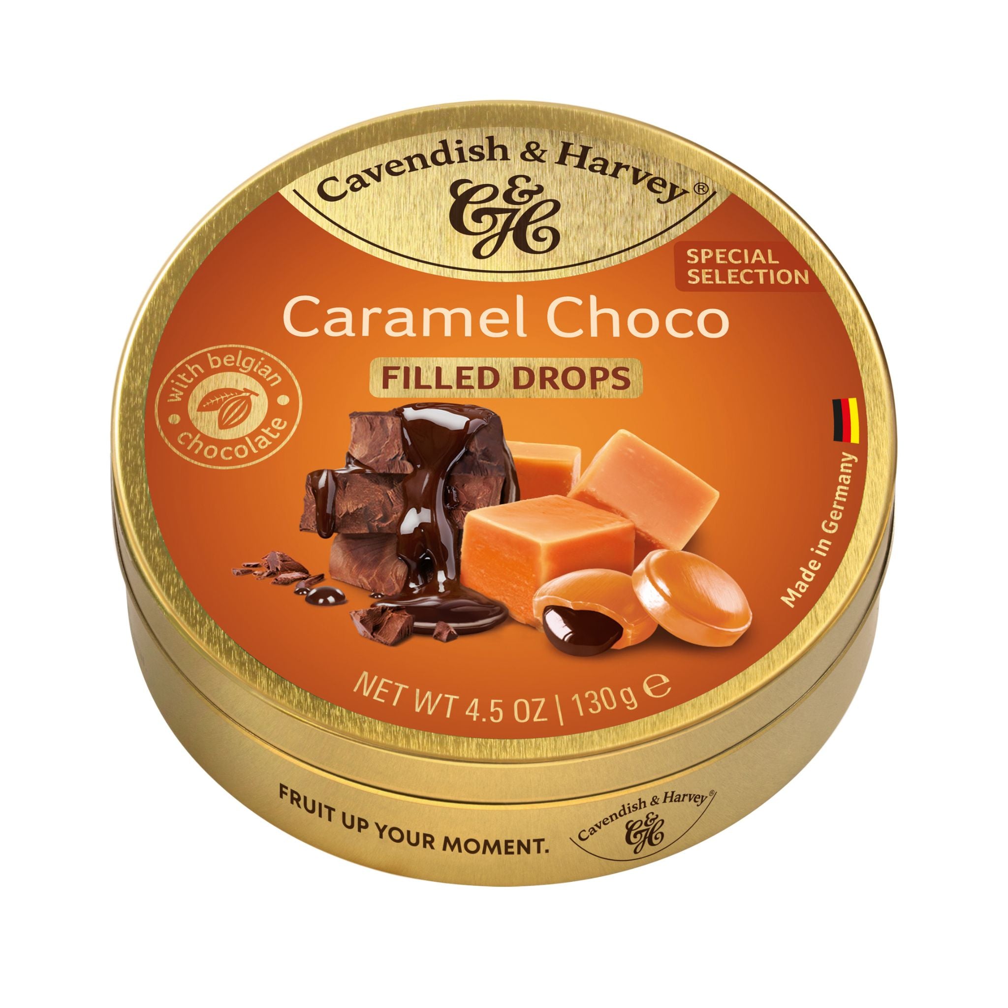Cavendish & Harvey Caramel Choco Filled Drops 130g