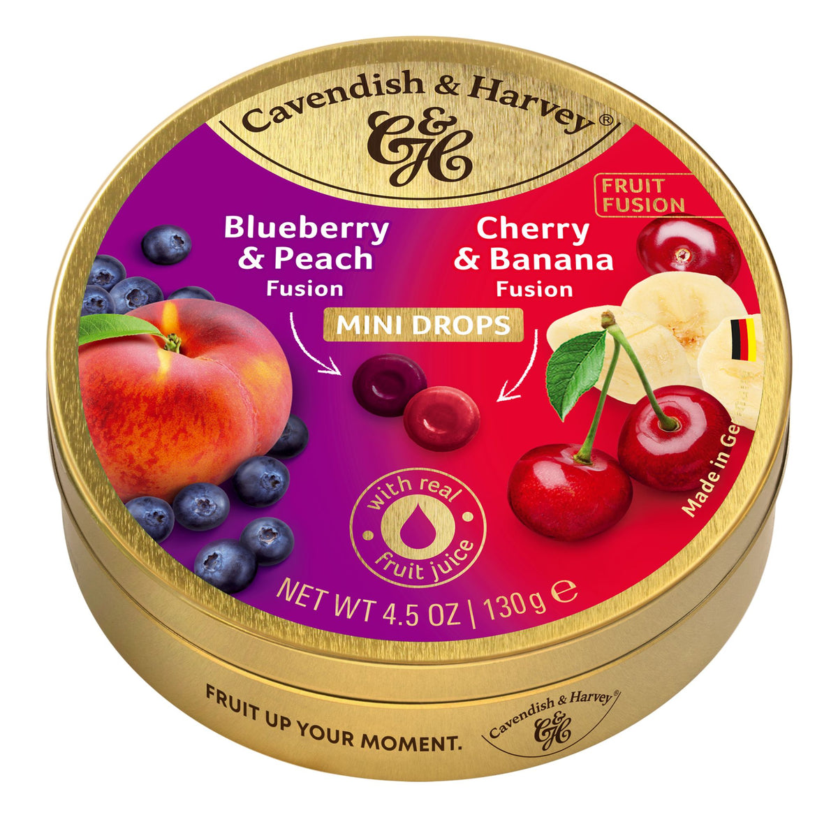 Cavendish & Harvey Blueberry and Peach 130g