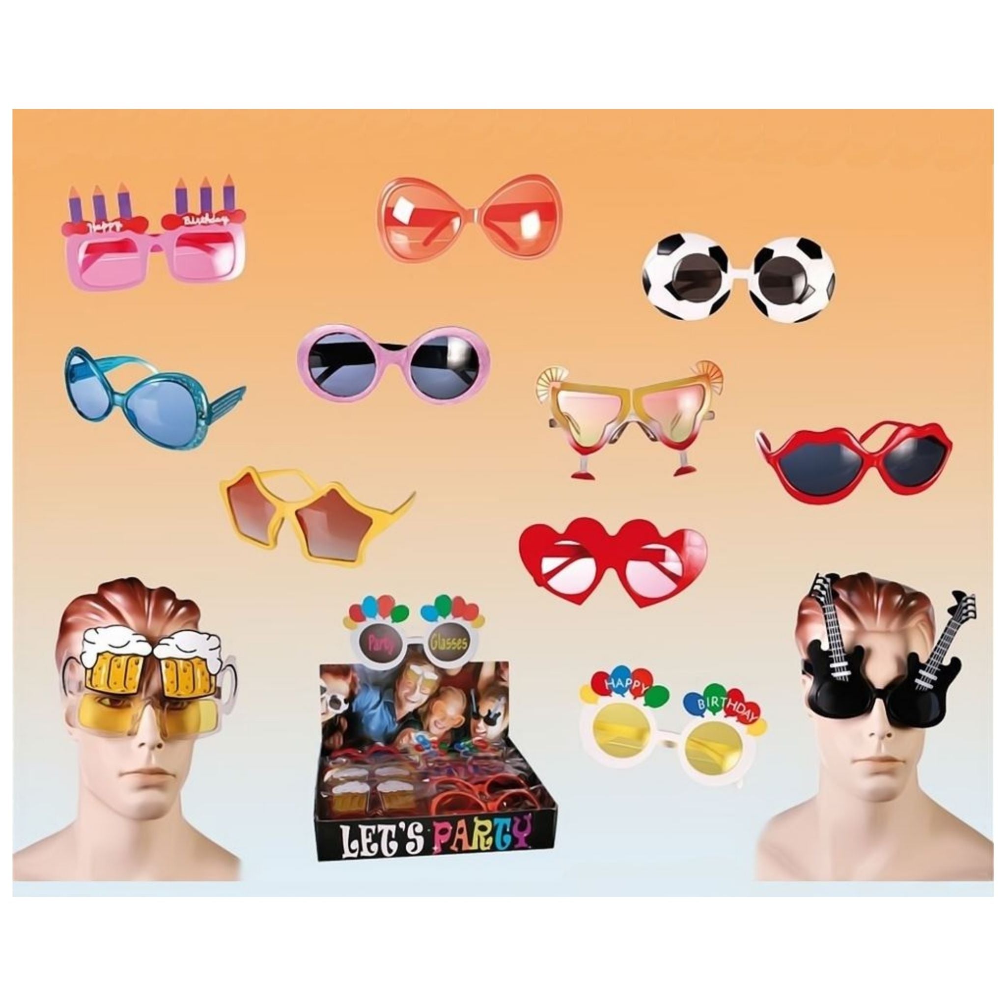 Party Sunglasses Display - 24pcs