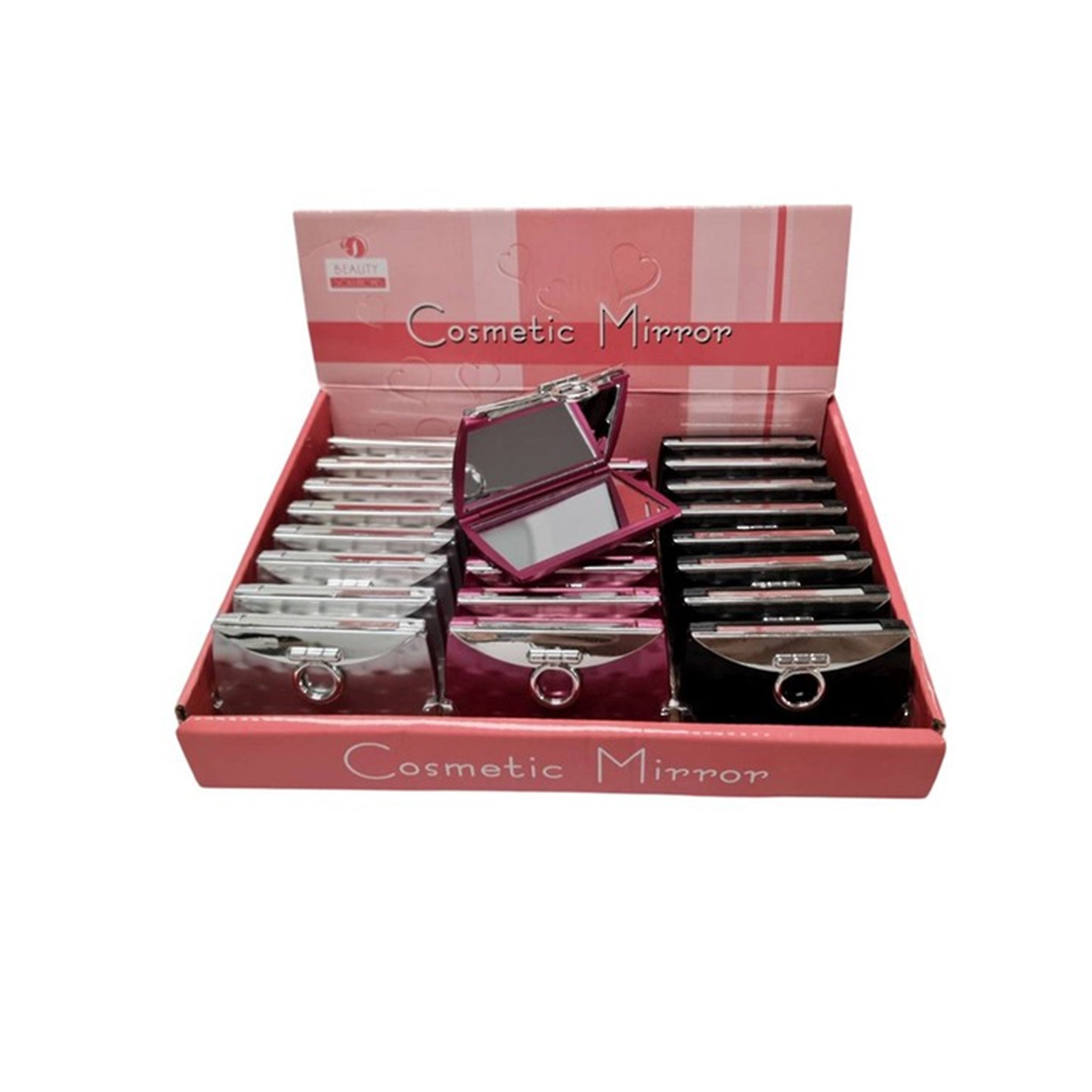 Folding Compact Mirror Display - 24pcs
