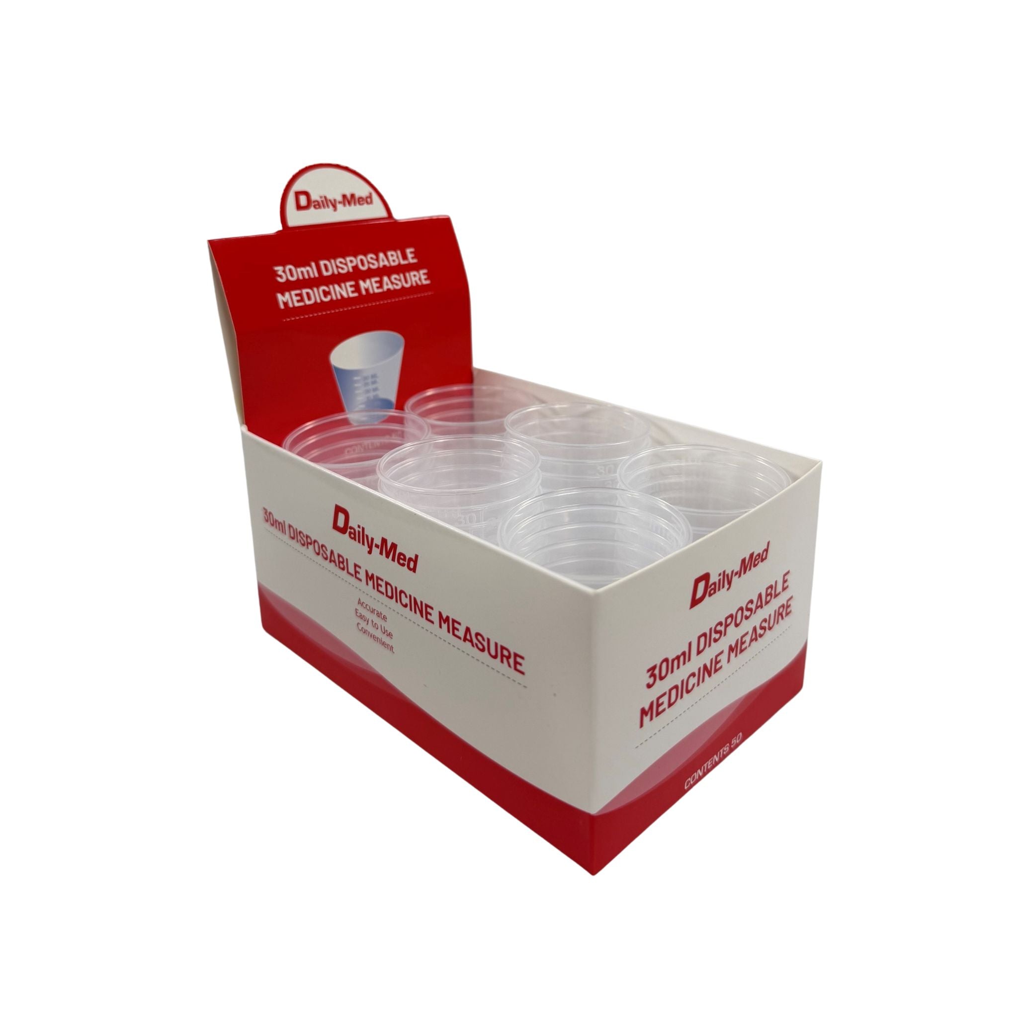 Daily-Med Medicine Measuring Cup 30ml - Pack 50 pcs