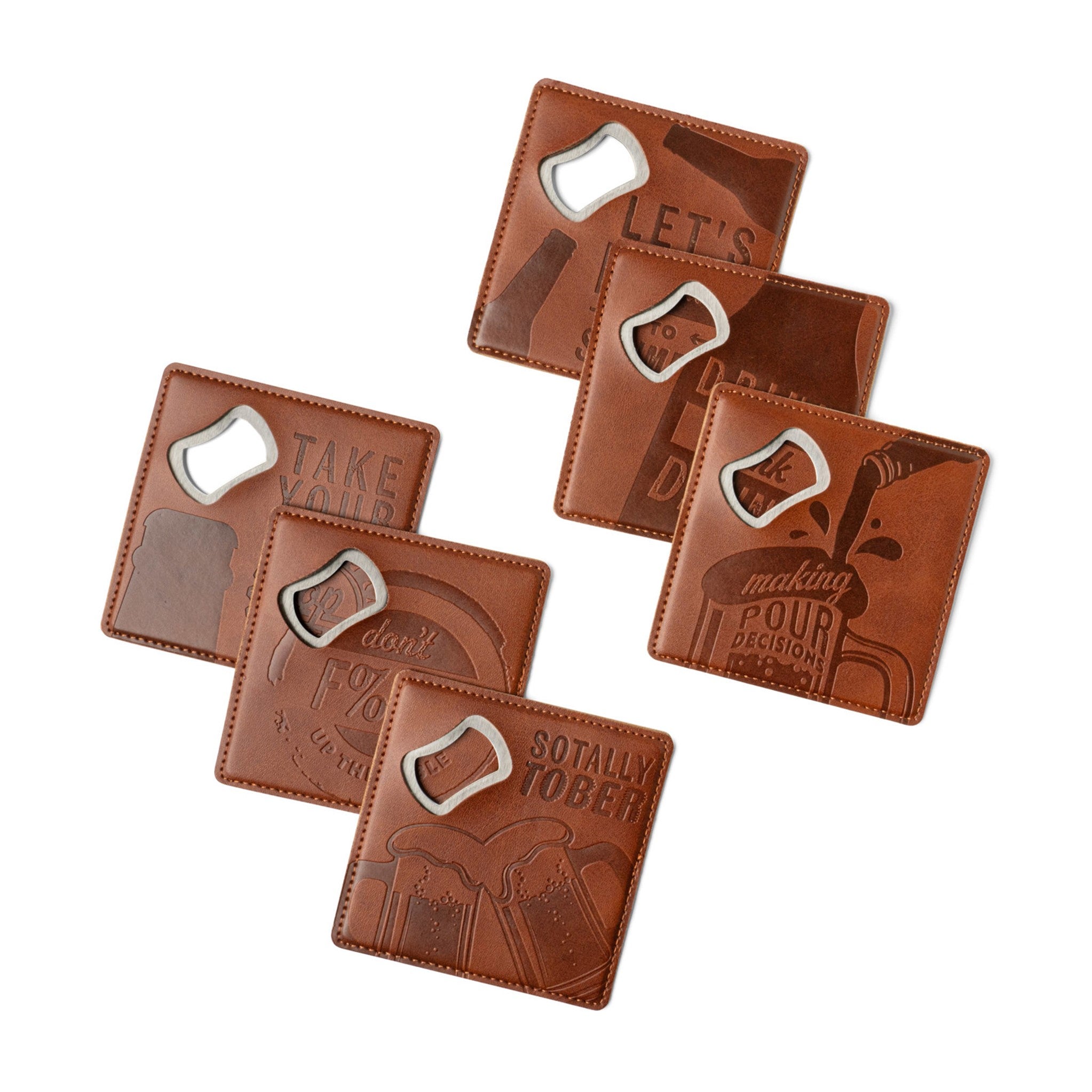 Brodeo Drive Pour Decisions Bottle Opener Coaster Disp-24pcs