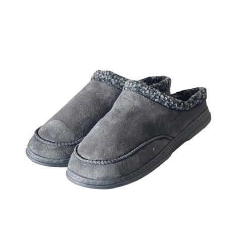 Mens Slippers Dark Grey Extra Large (Size 13-14)