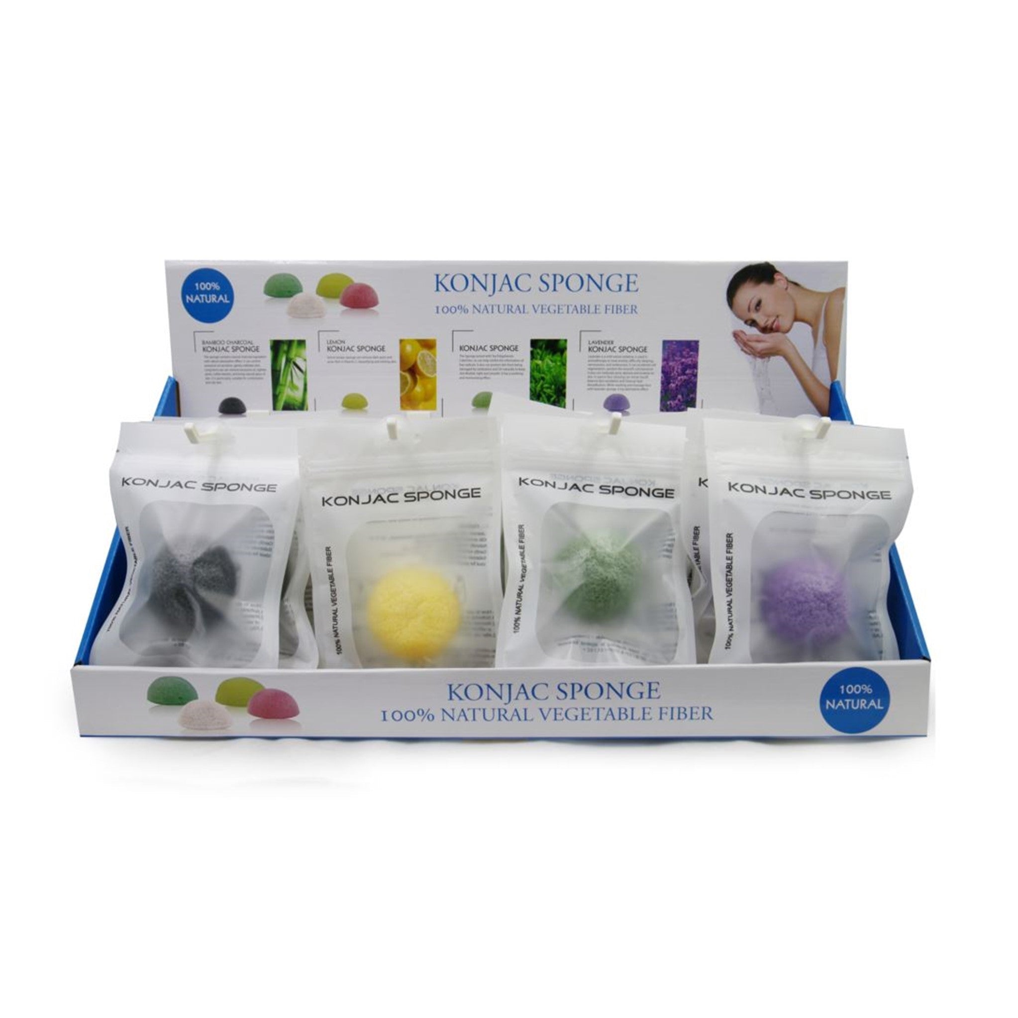 Konjac Sponge Display - 24pcs