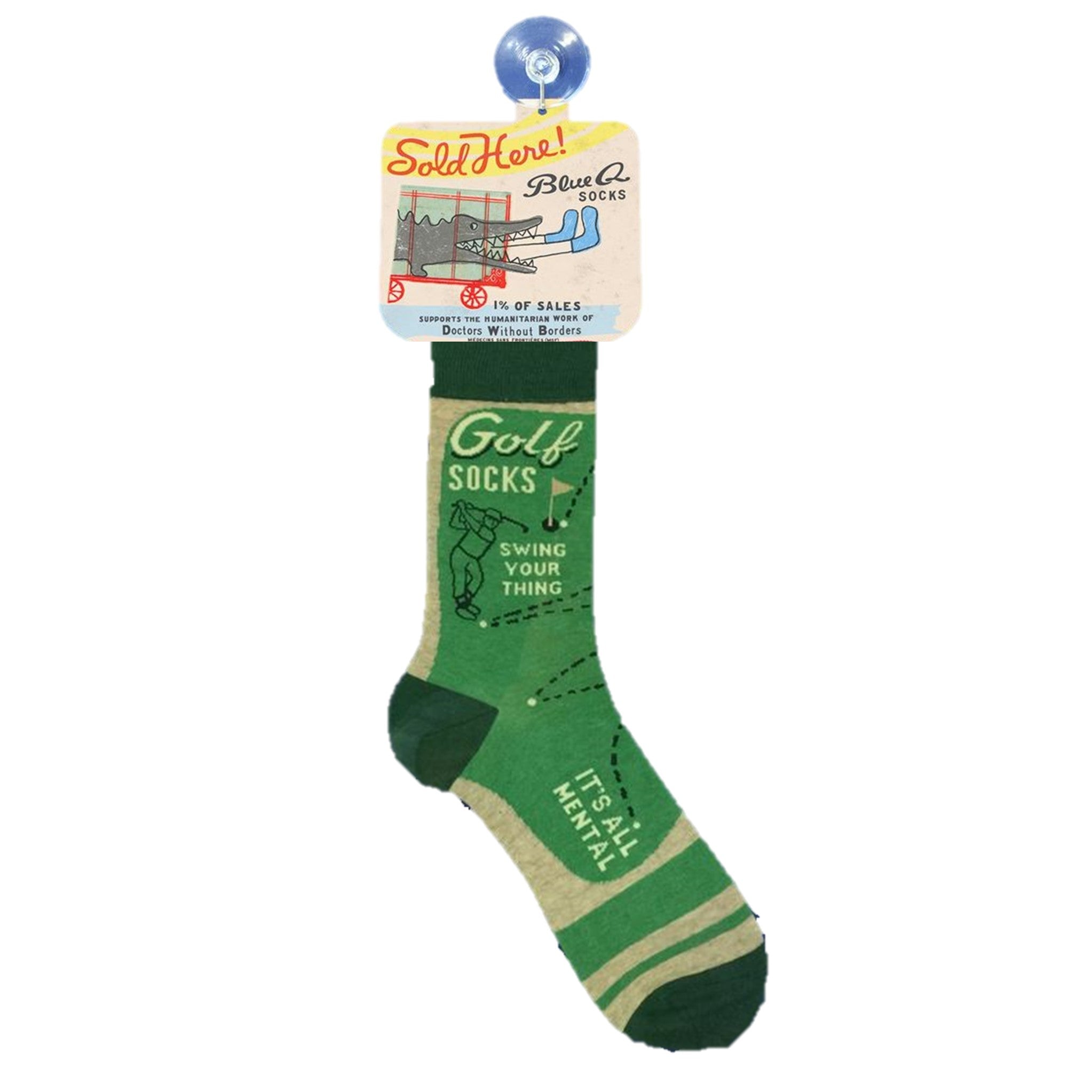 Men's Sock Window Sign With Hook