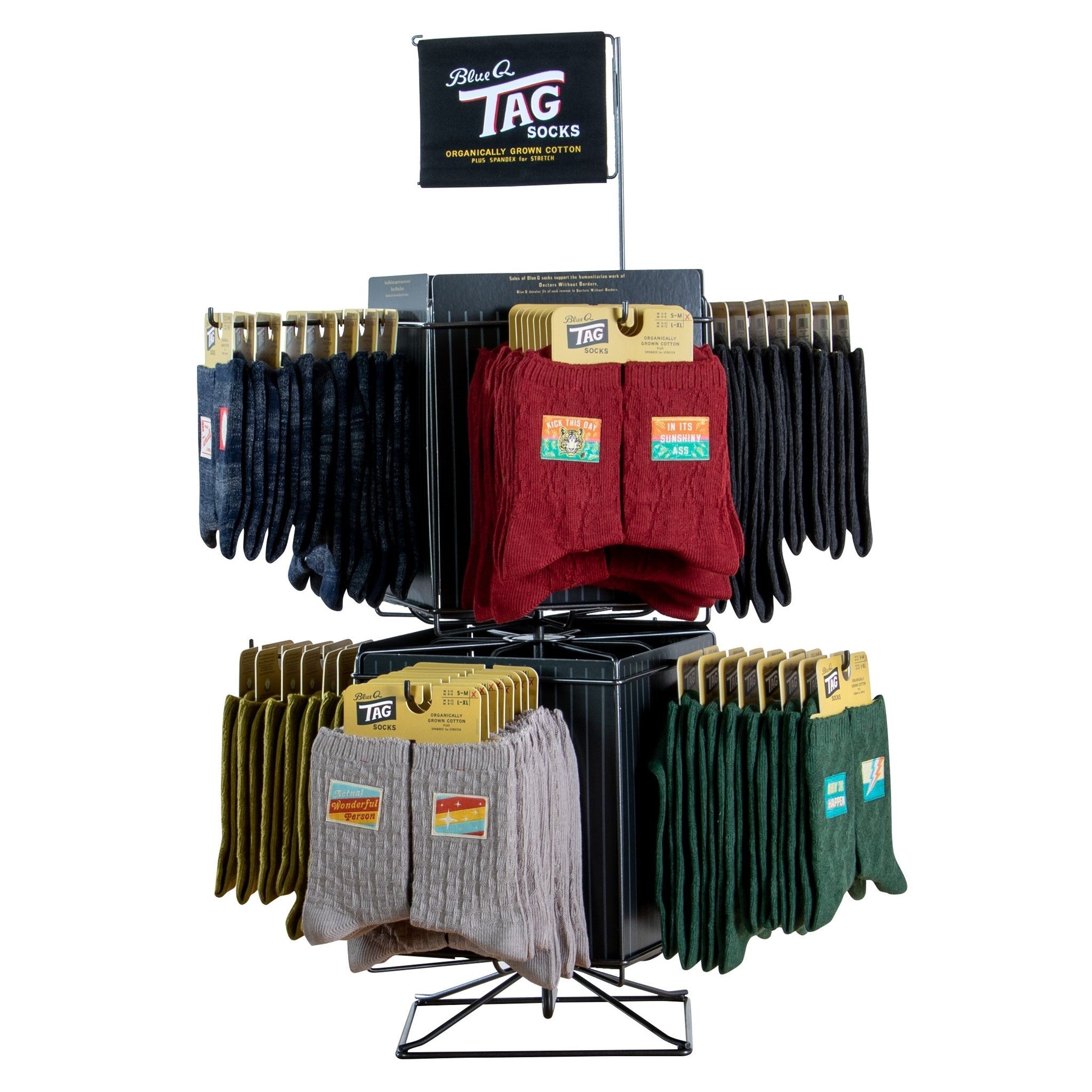 Tag Sock Counter Display - 64pcs