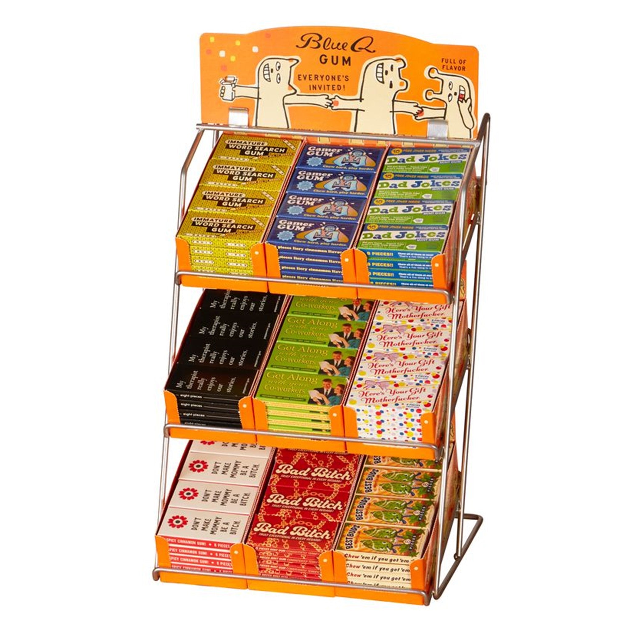 Blue Q Counter-Top Gum Display - Holds 9 Boxes
