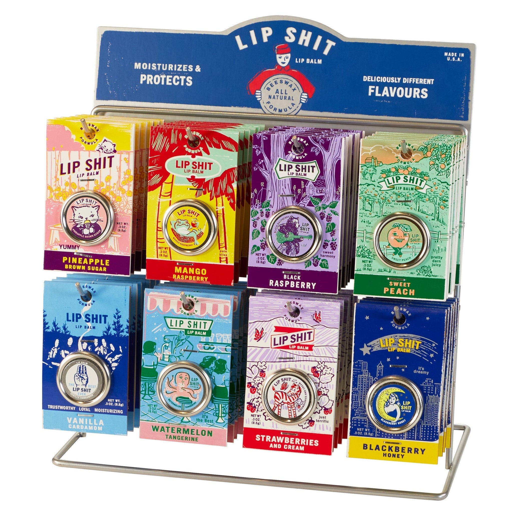 Blue Q Lip Shit Display Stand - 48pcs