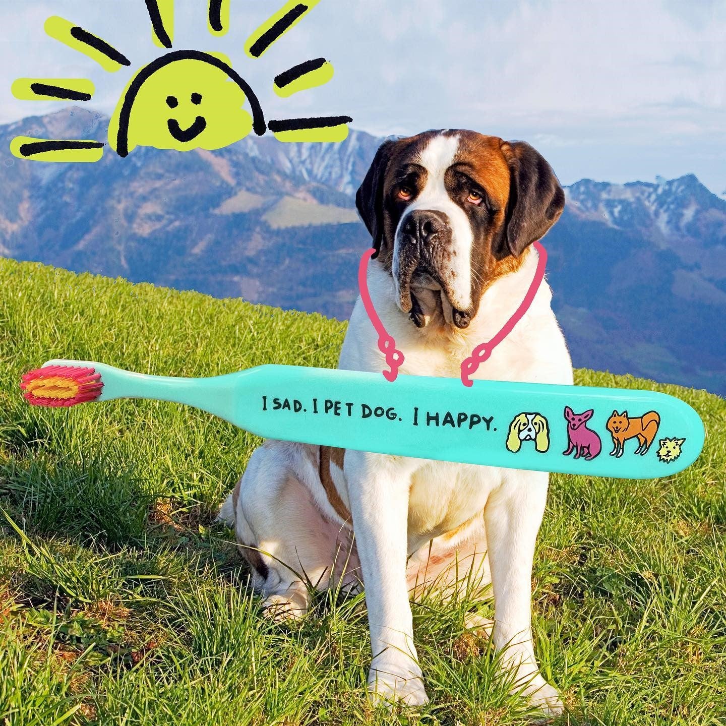 Blue Q Toothbrush - I Pet Dog