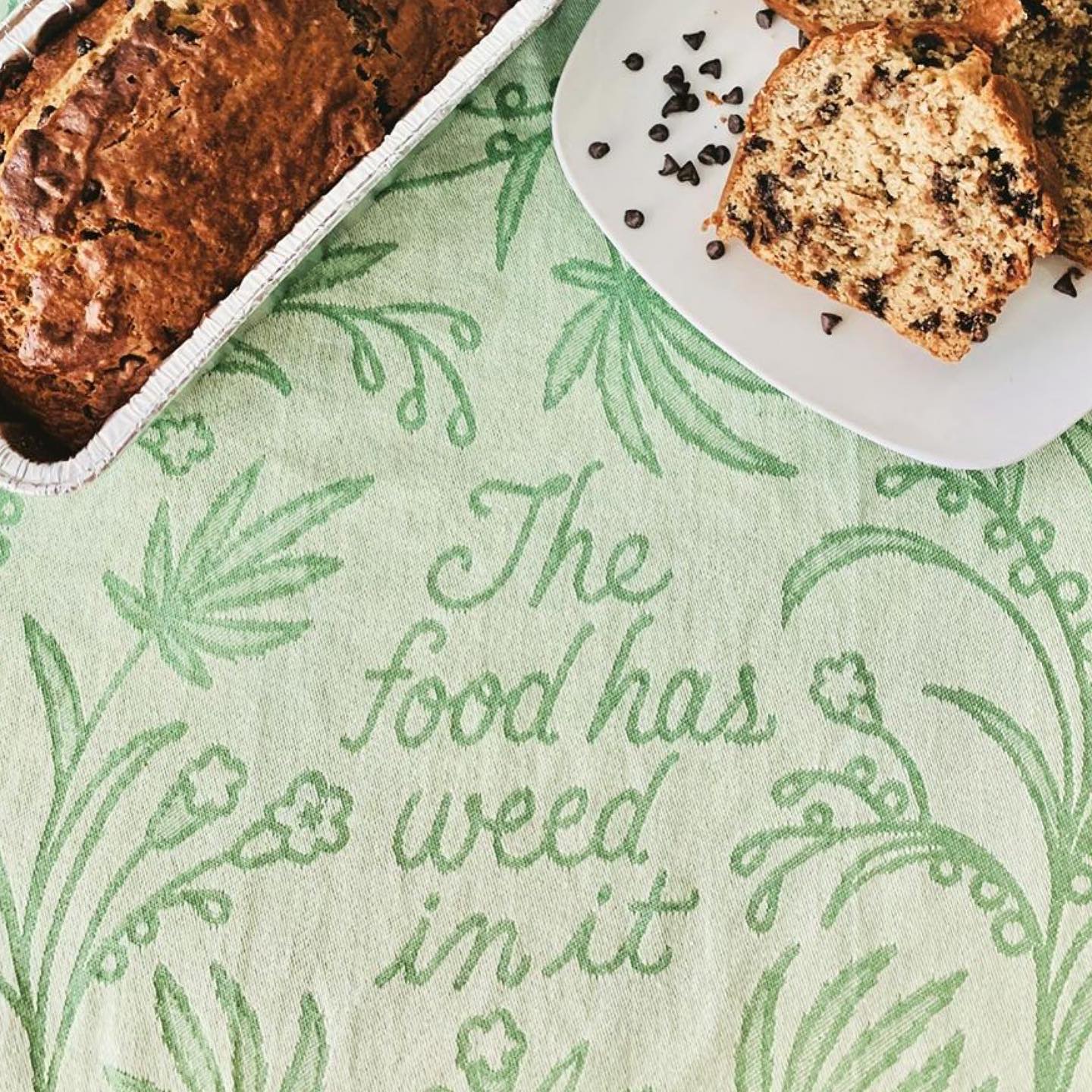 Dish Towels - The Food Has Weed In It