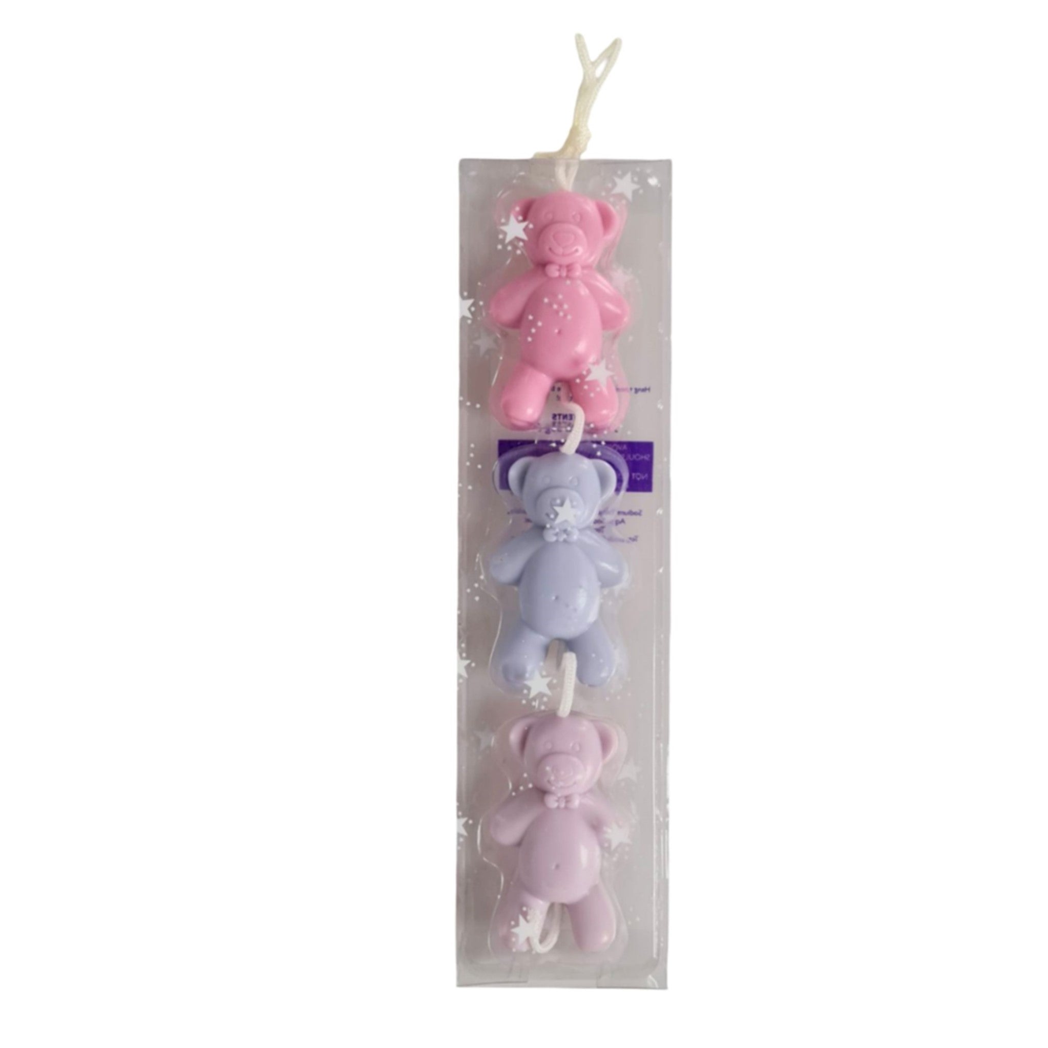 65gm Bear Soapx 3 pce on Rope