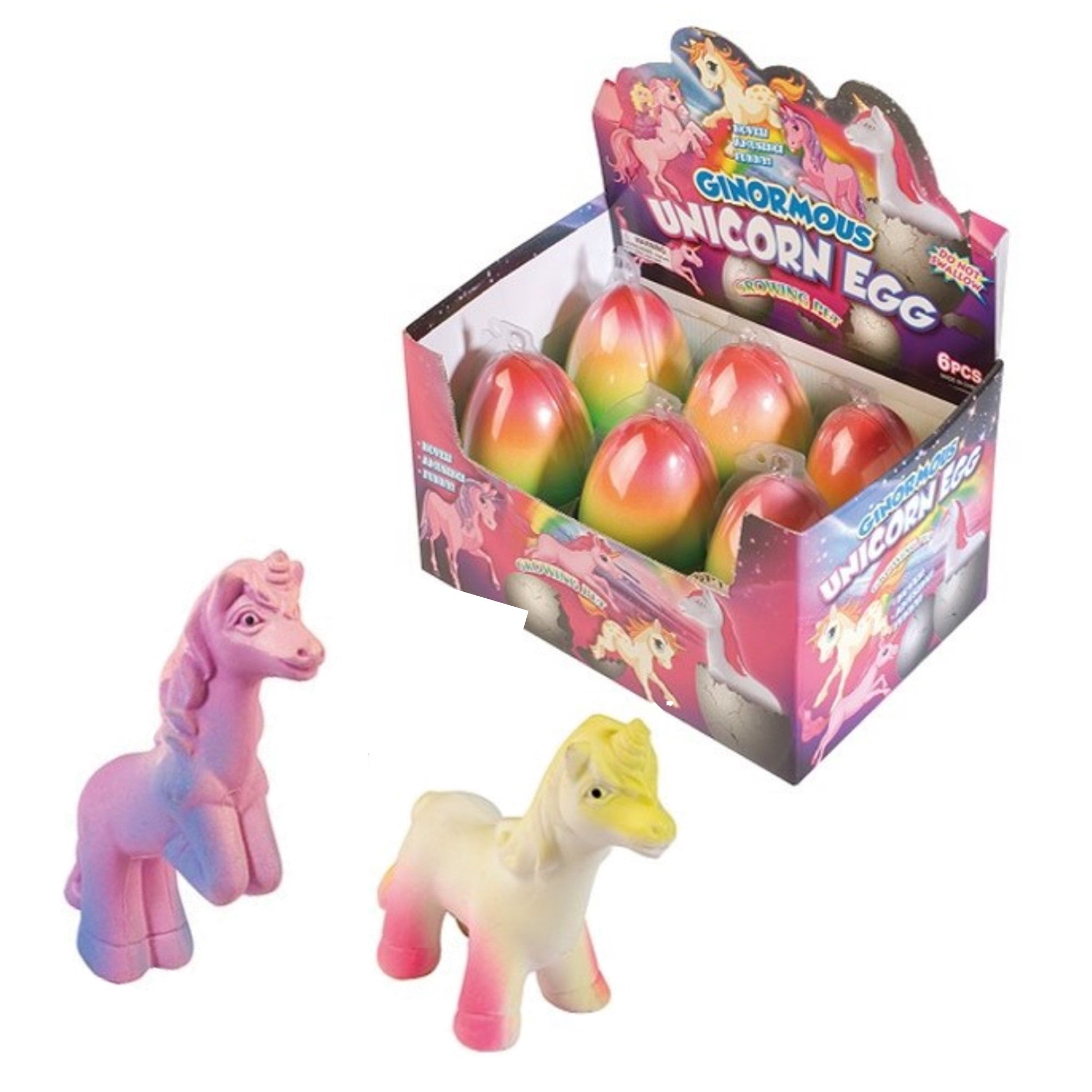 Growing Jumbo Unicorn Egg Display - 12pcs