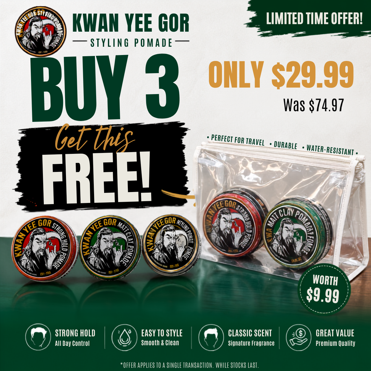 Kwan Yee Gor Buy 3 Get 1 free bag