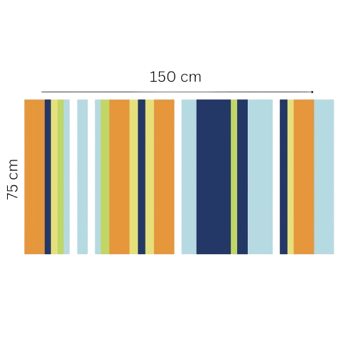 Microfibre Beach Towel - Stripe