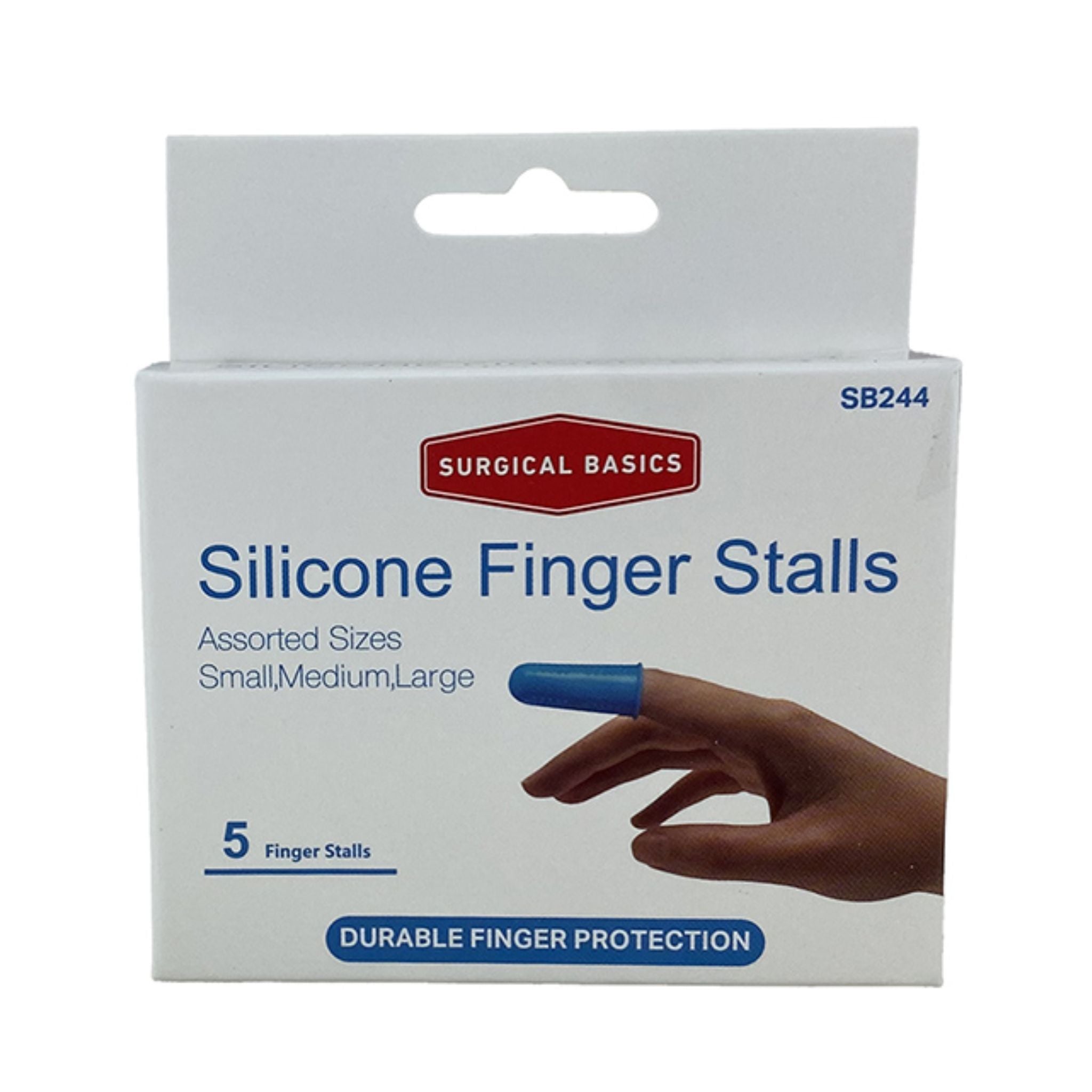 SB Silicone Finger Stalls 5pk