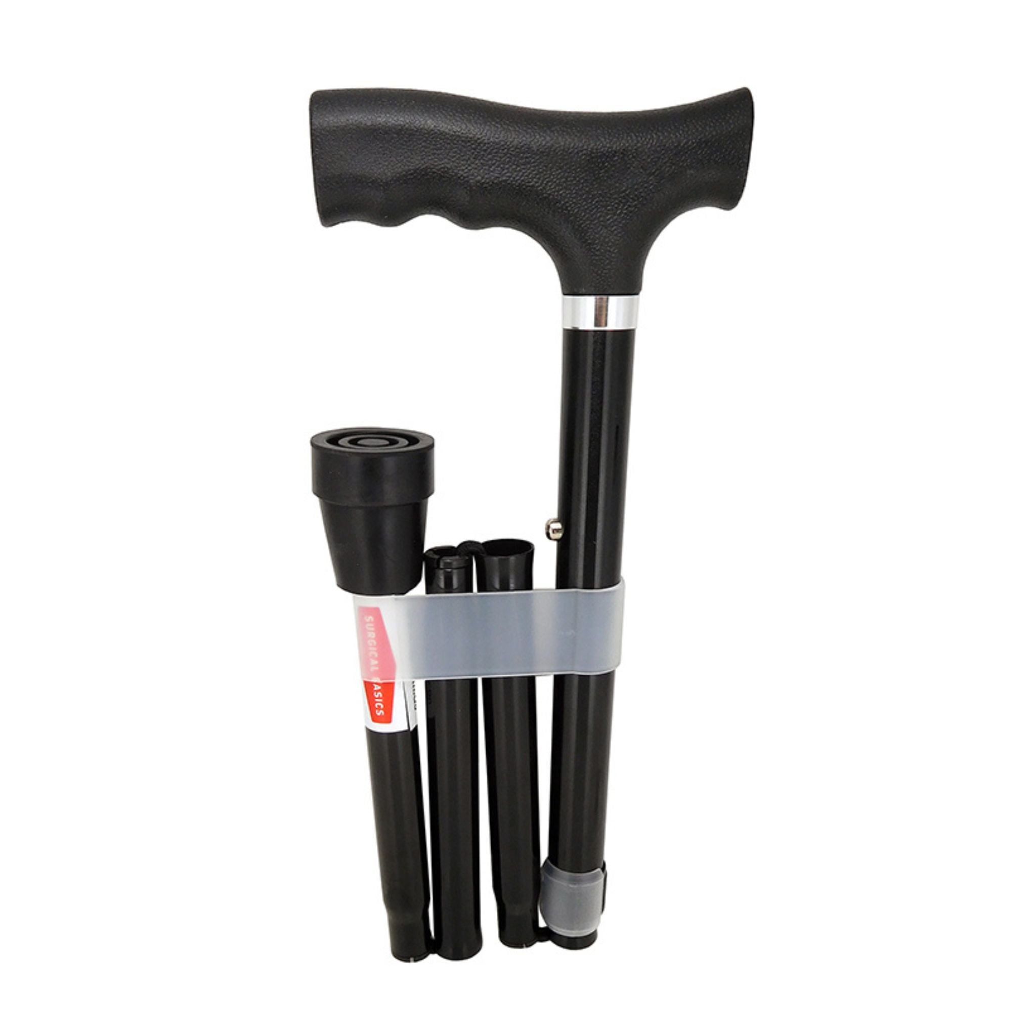 Foldable Walking Stick - Black