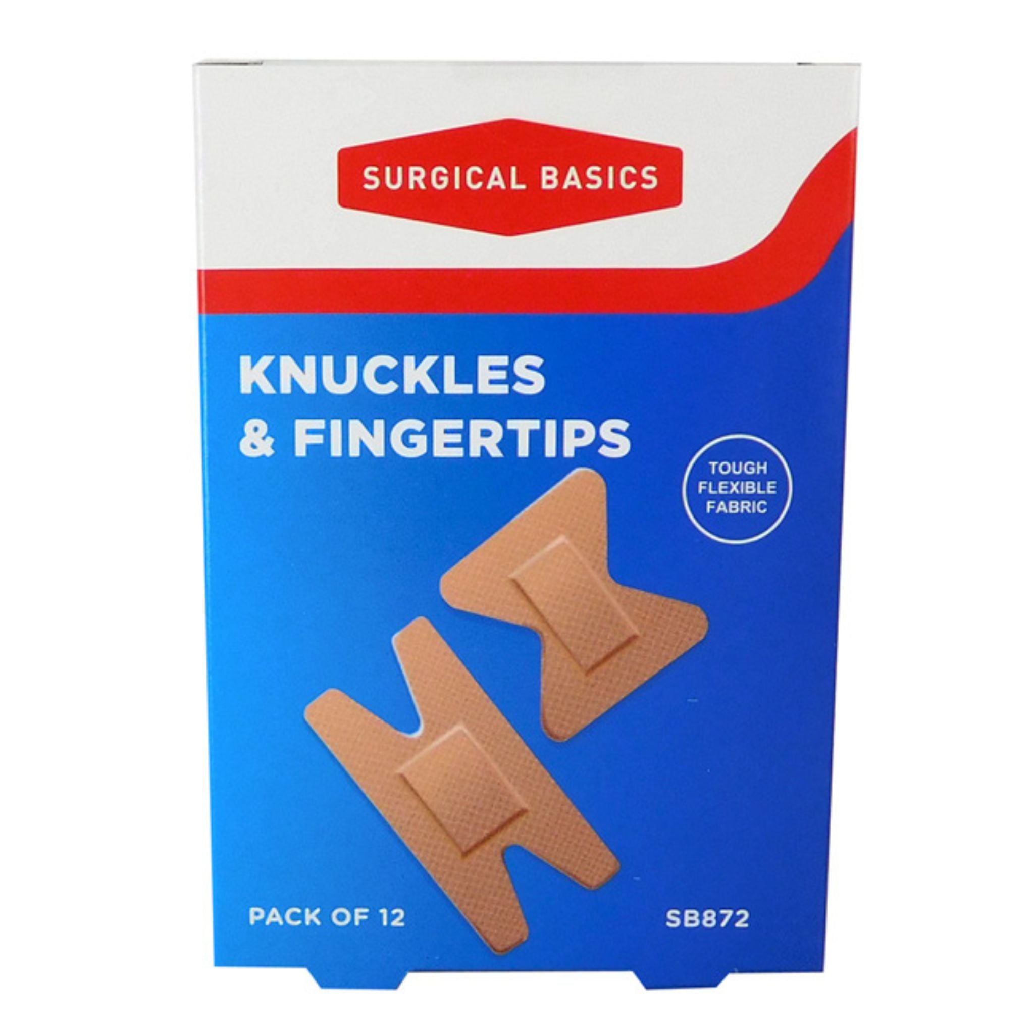 SB Knuckle & Fingertip Strips 12pk Disp - 8pcs