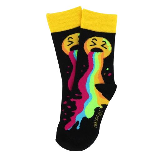 Kids Two Left Feet K/Sock Crazy for Color S/M