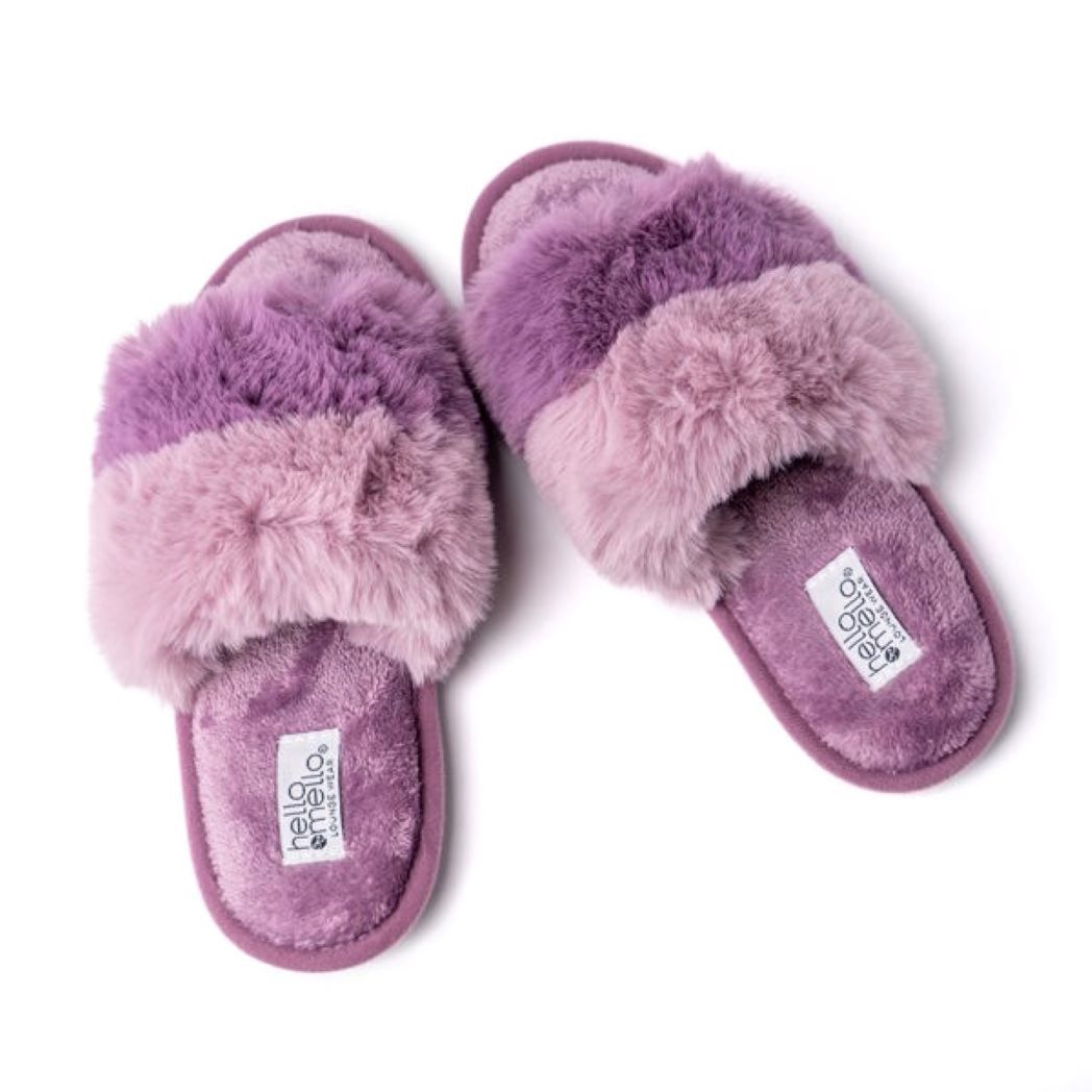 Hello Mello Cotton Candy Puff Slippers *SINGLES