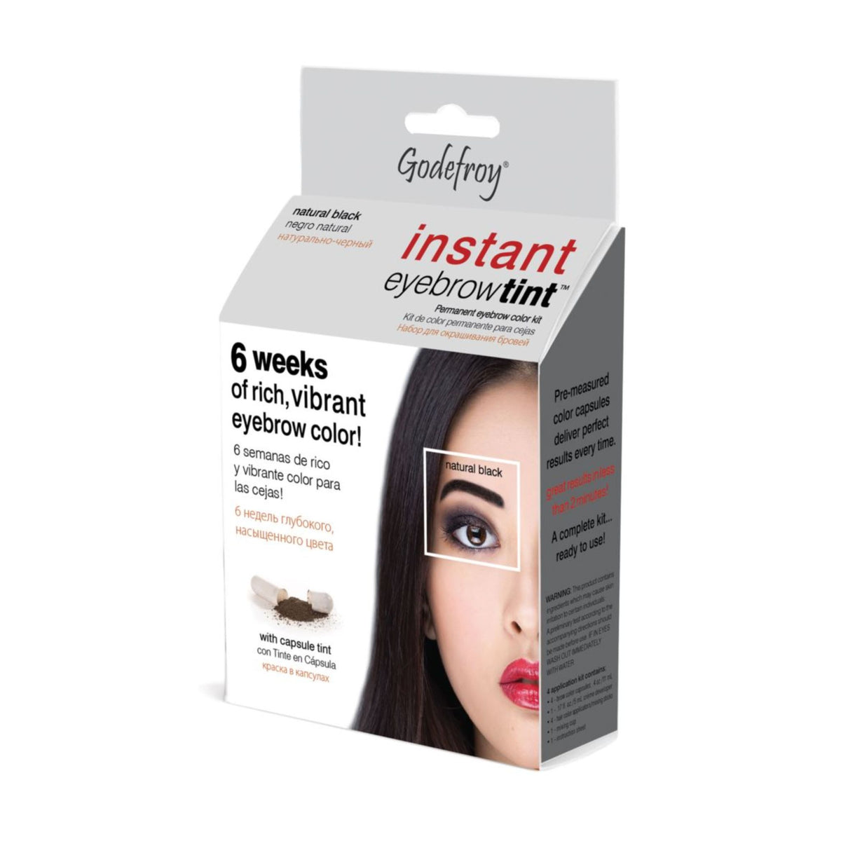 Godefroy Instant Eyebrow Tint - Natural Black – MelricINT