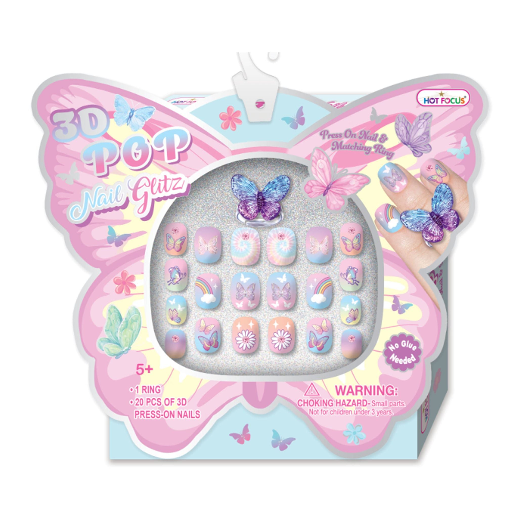 Pop Nail Glitz - Butterfly